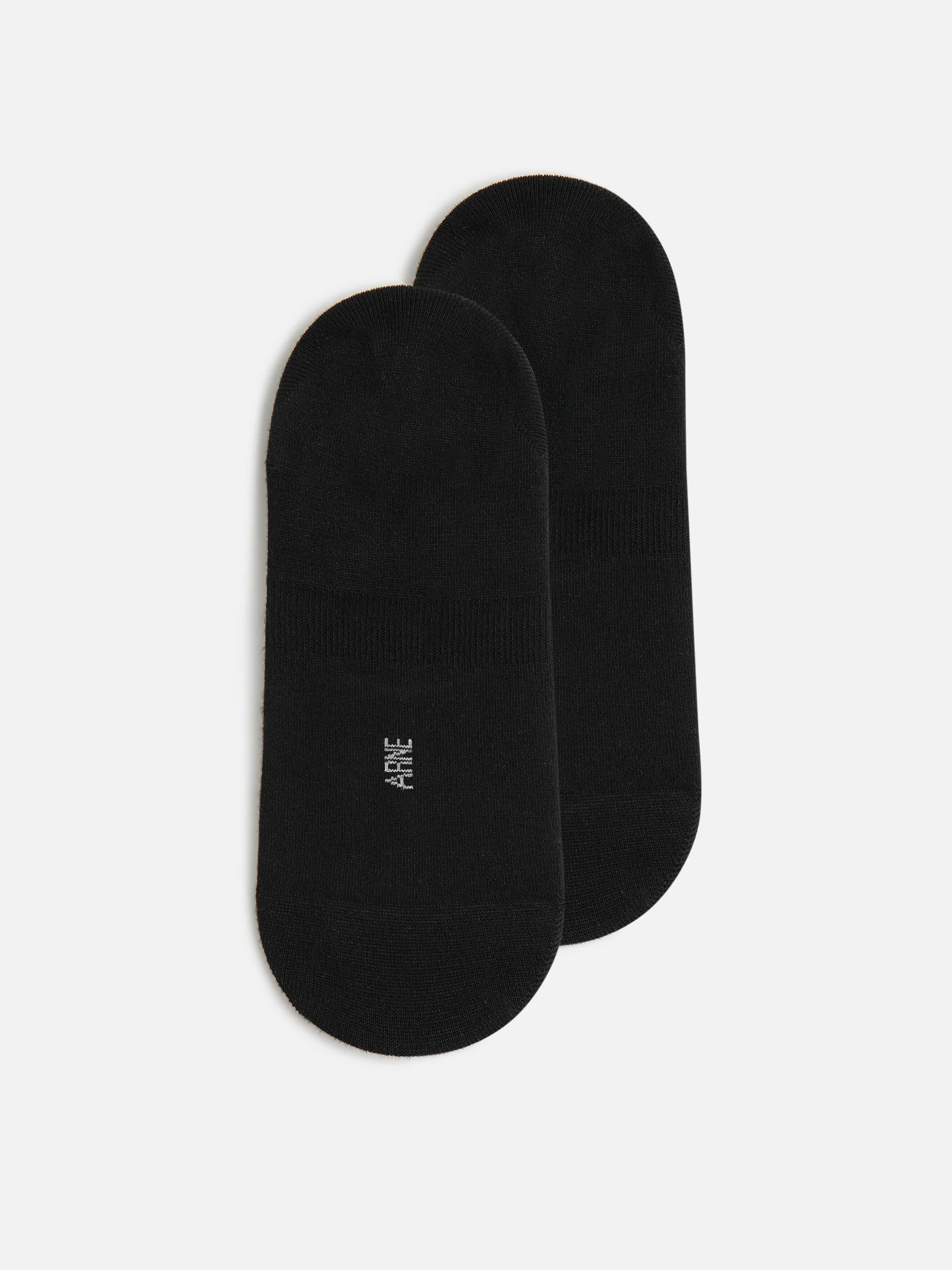 3 Pack No Show Sock in Black White Marl Grey - Image 5