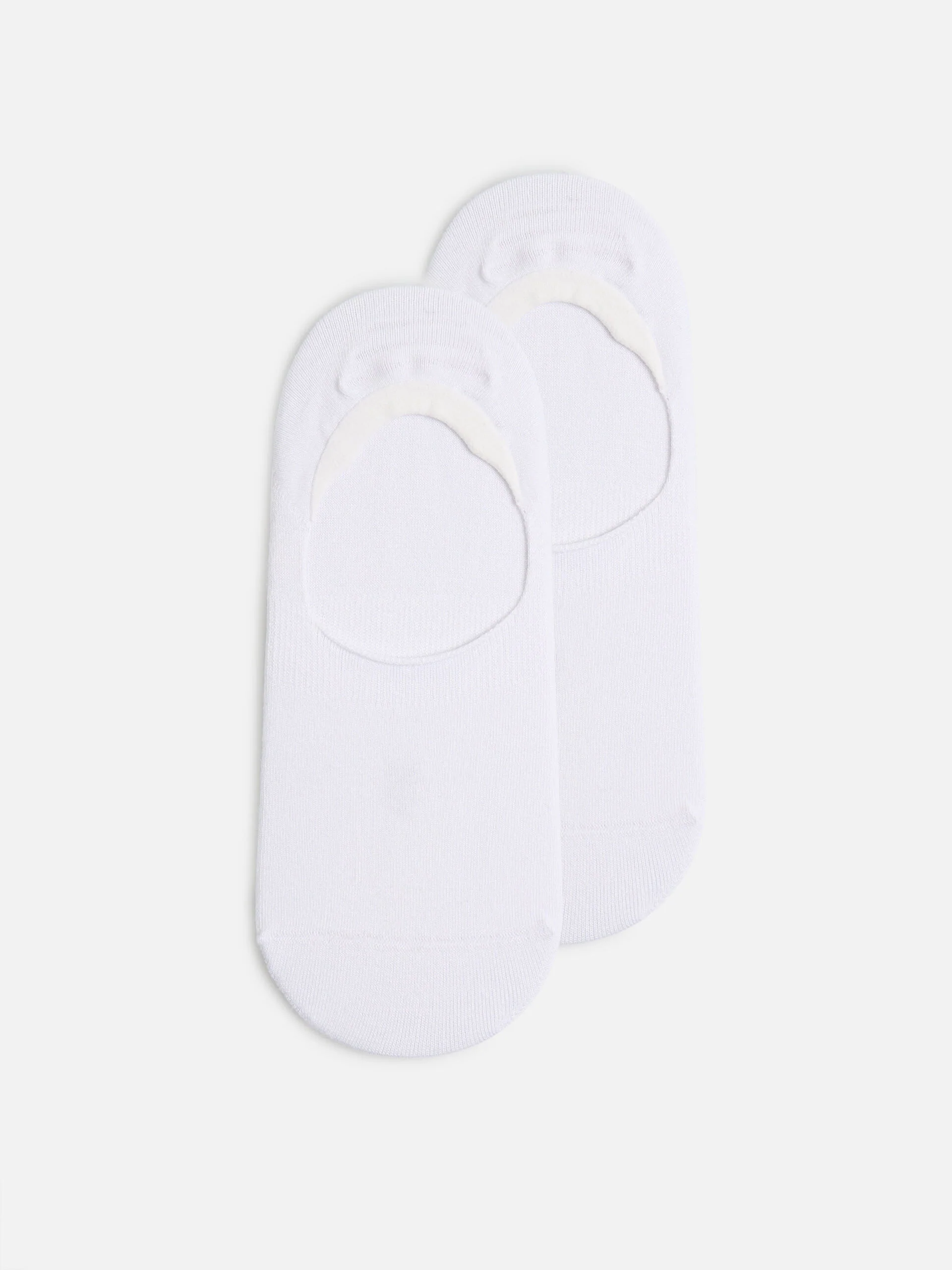 3 Pack No Show Sock in White - Image 4