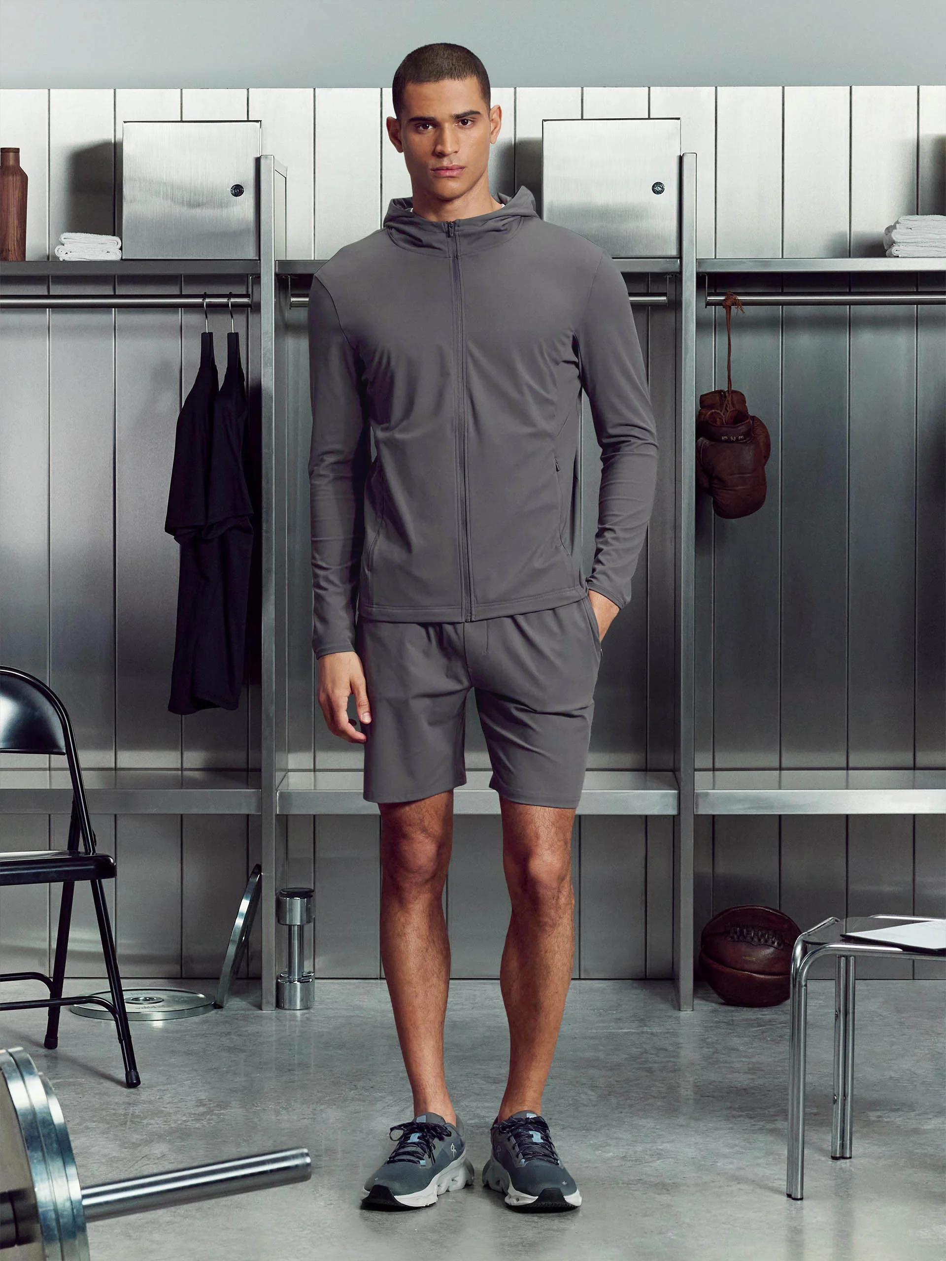 Active Jersey Short in Grey - Image 2