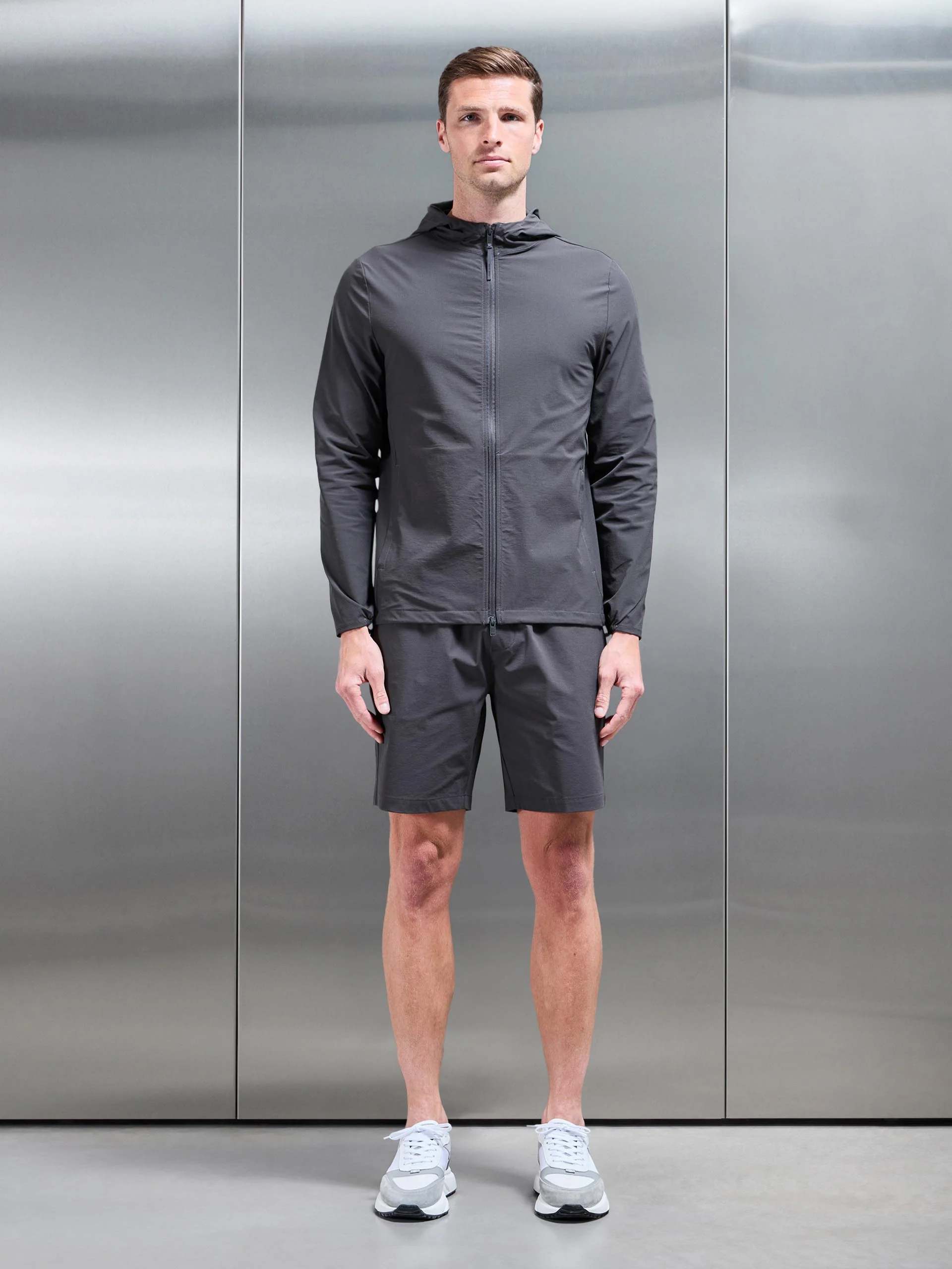 Active Tech Short in Grey - Image 2