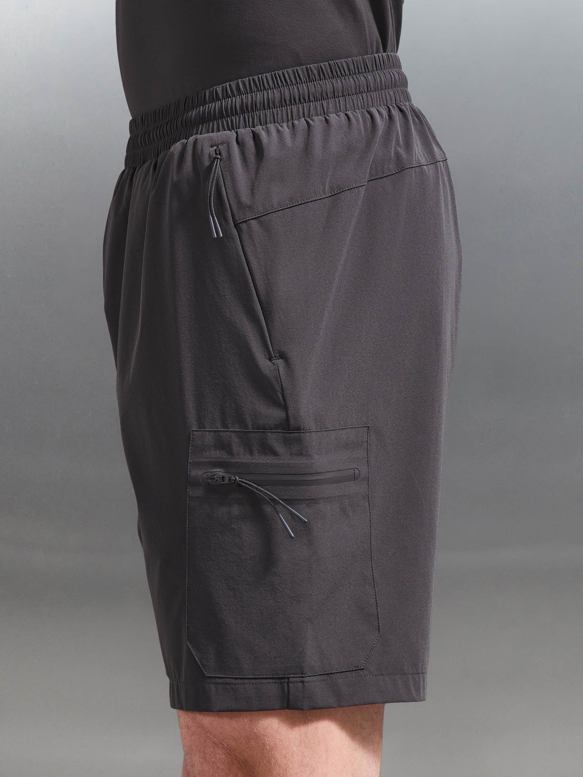 Active Technical Cargo Short in Grey - Image 6