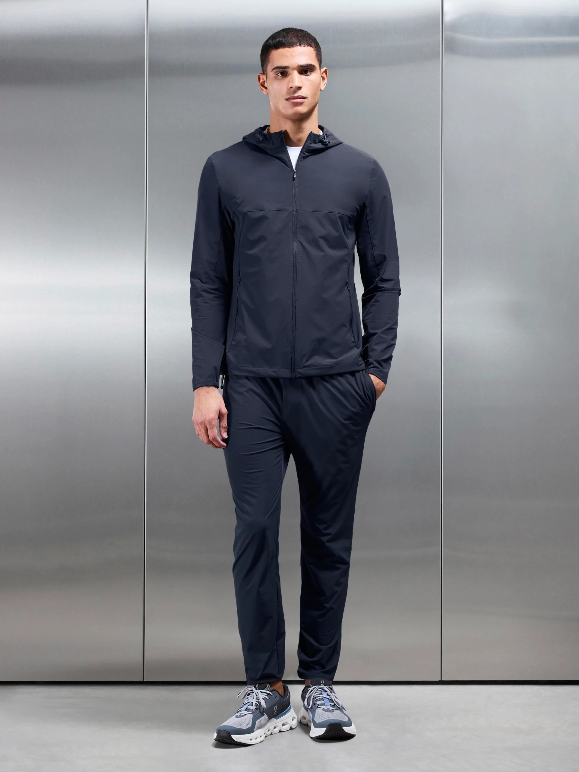 Active Windbreaker in Navy - Image 4