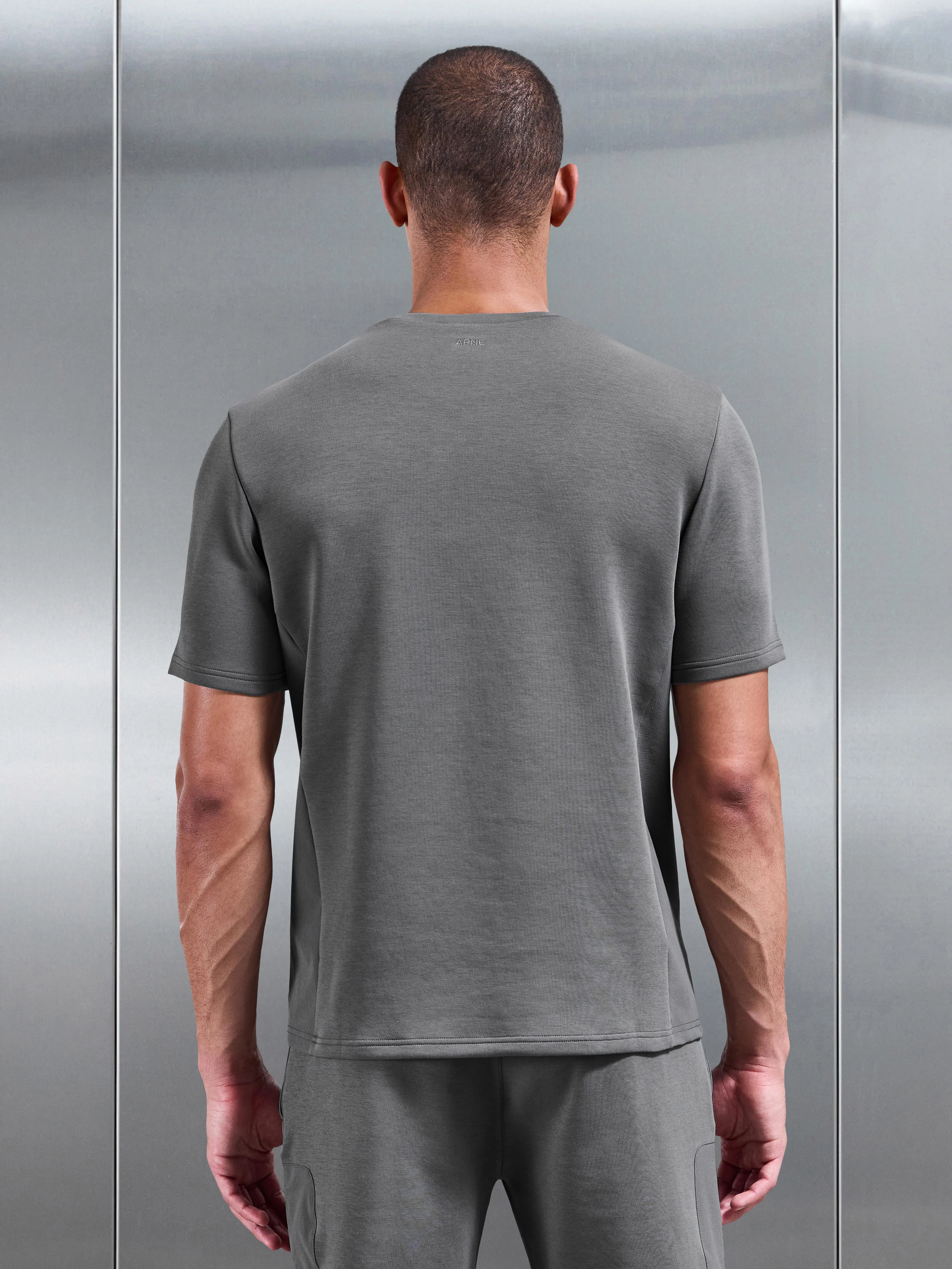 AirTech Hybrid Pocket T-Shirt in Grey - Image 4