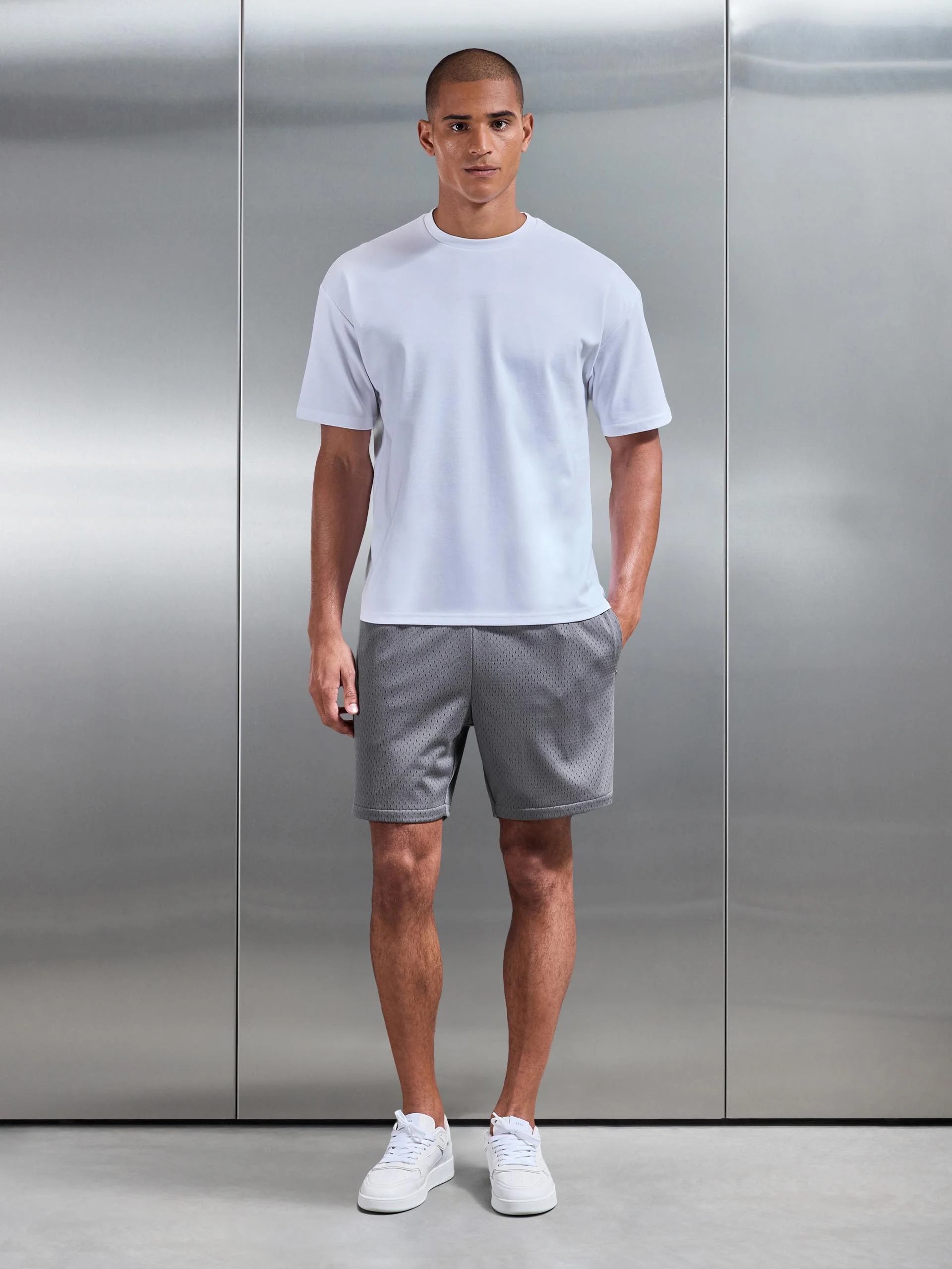 AirTech Mesh Short in Grey - Image 2