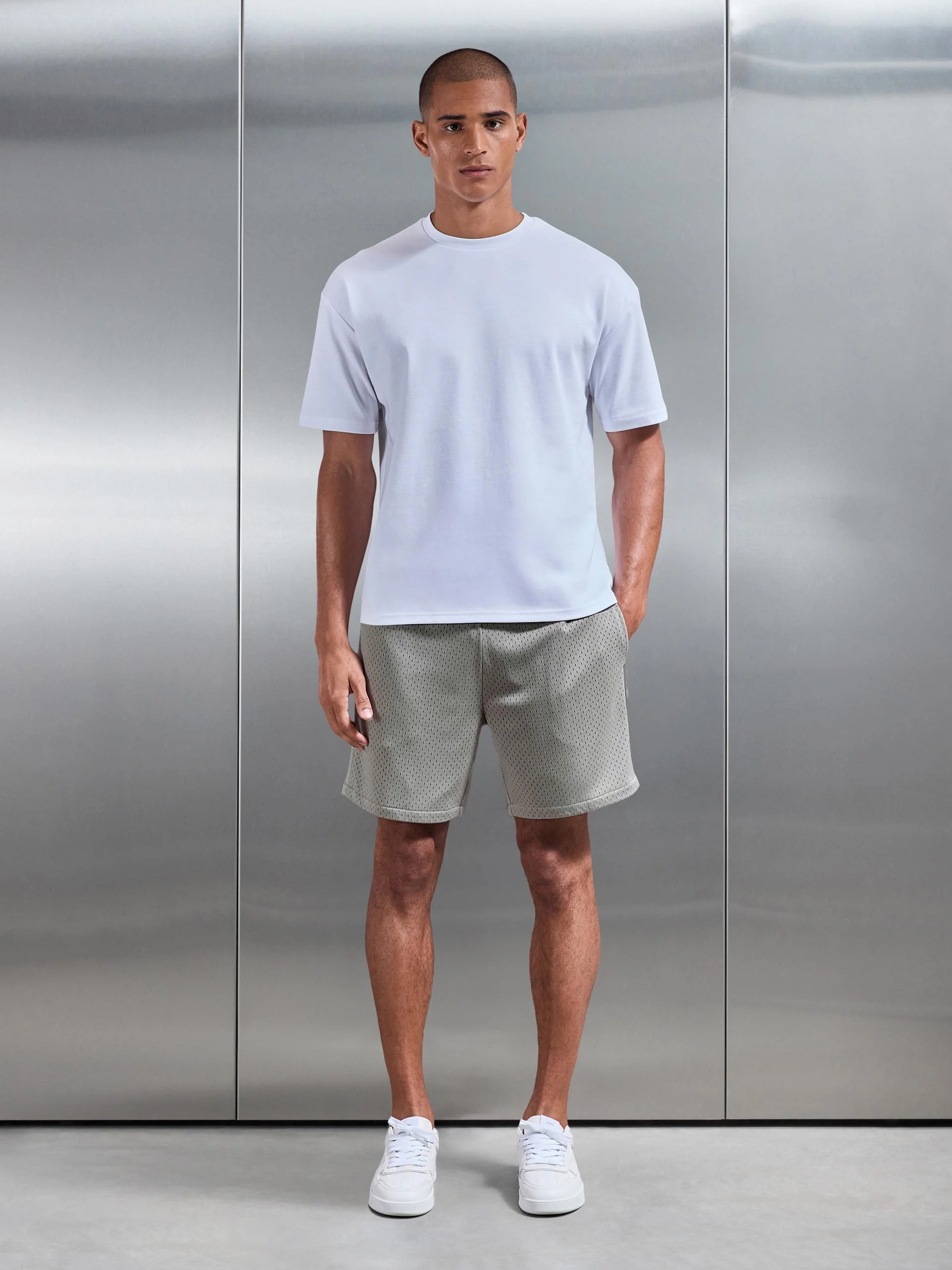 AirTech Mesh Short in Stone - Image 2