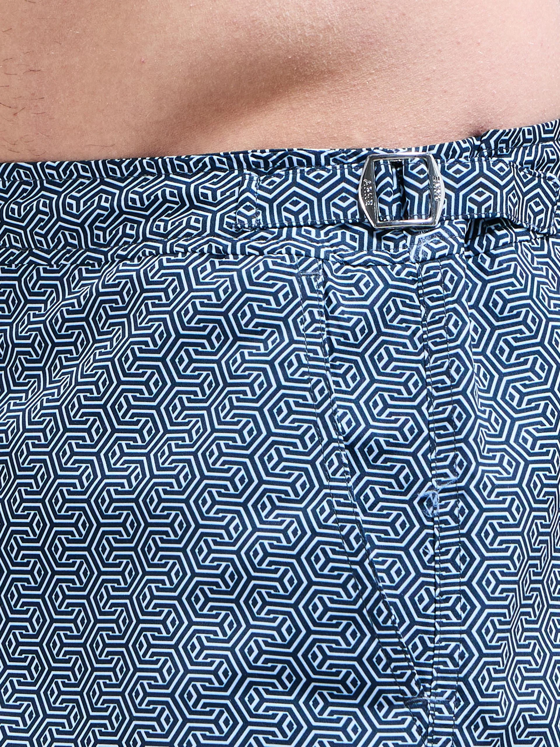 Amalfi Tailored Swim Short in Navy - Image 5
