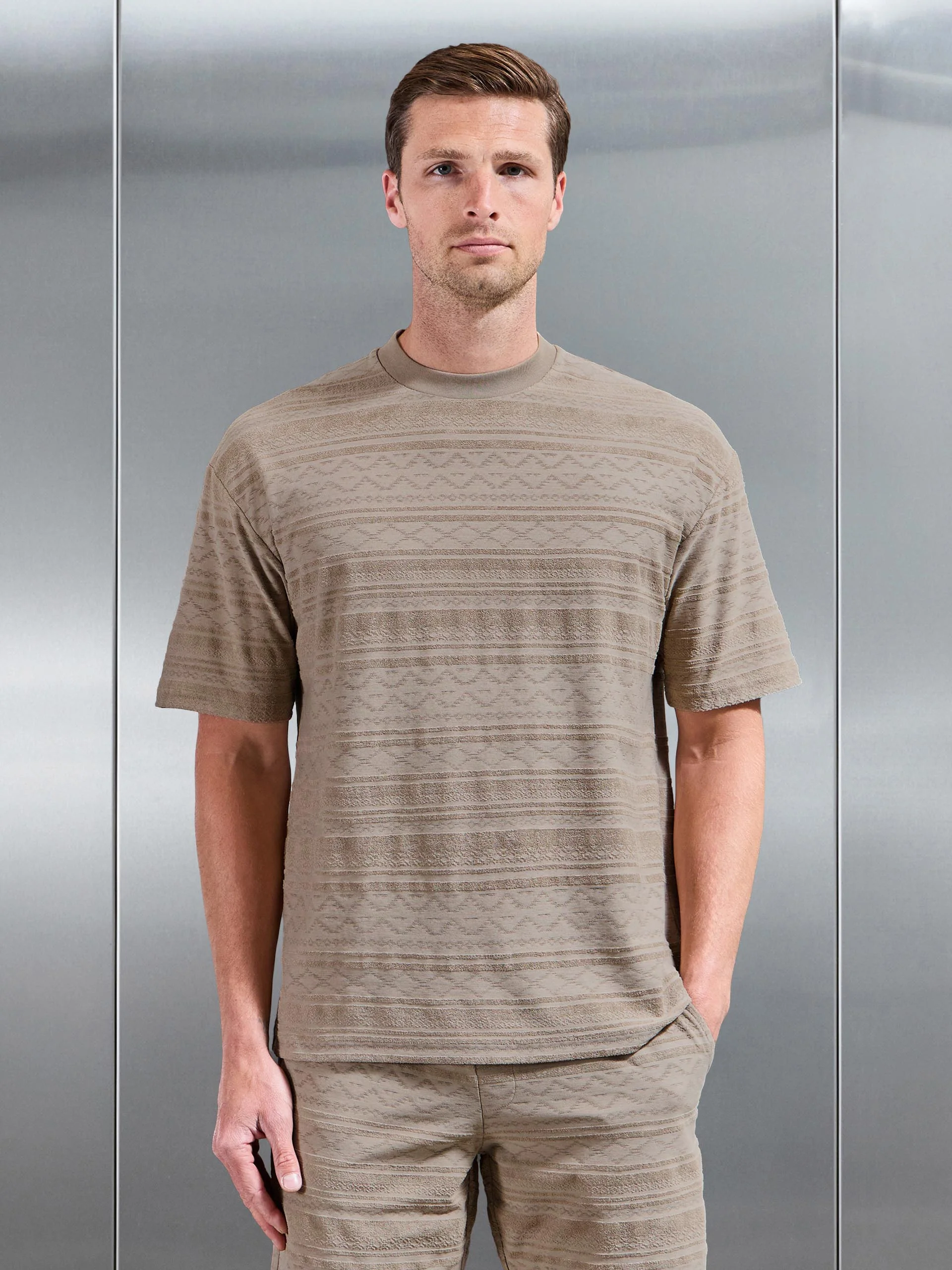 Aztec 2.0 Relaxed Fit T-Shirt in Stone