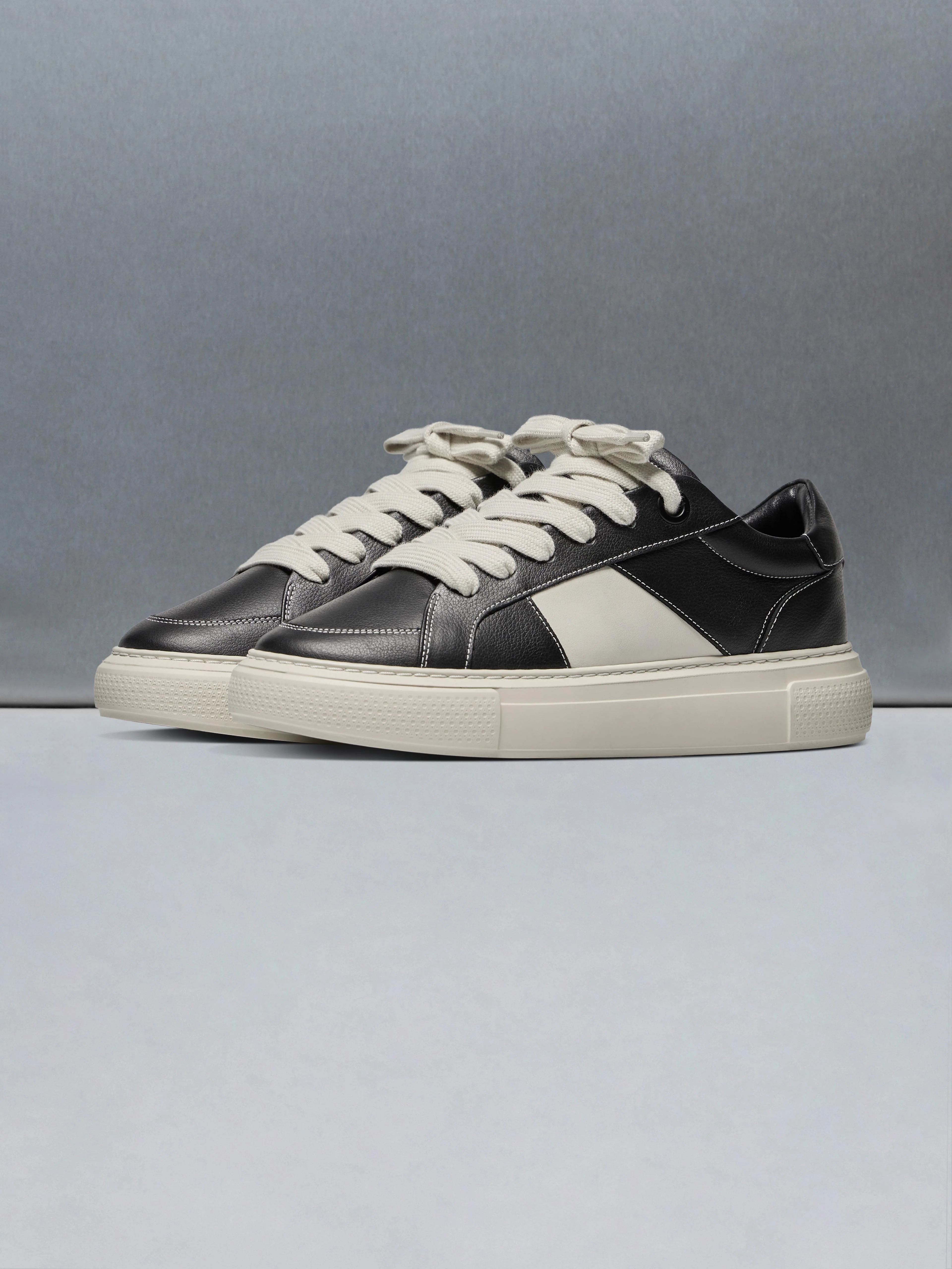 Chunky Stripe Essential Trainer in Black White - Image 3