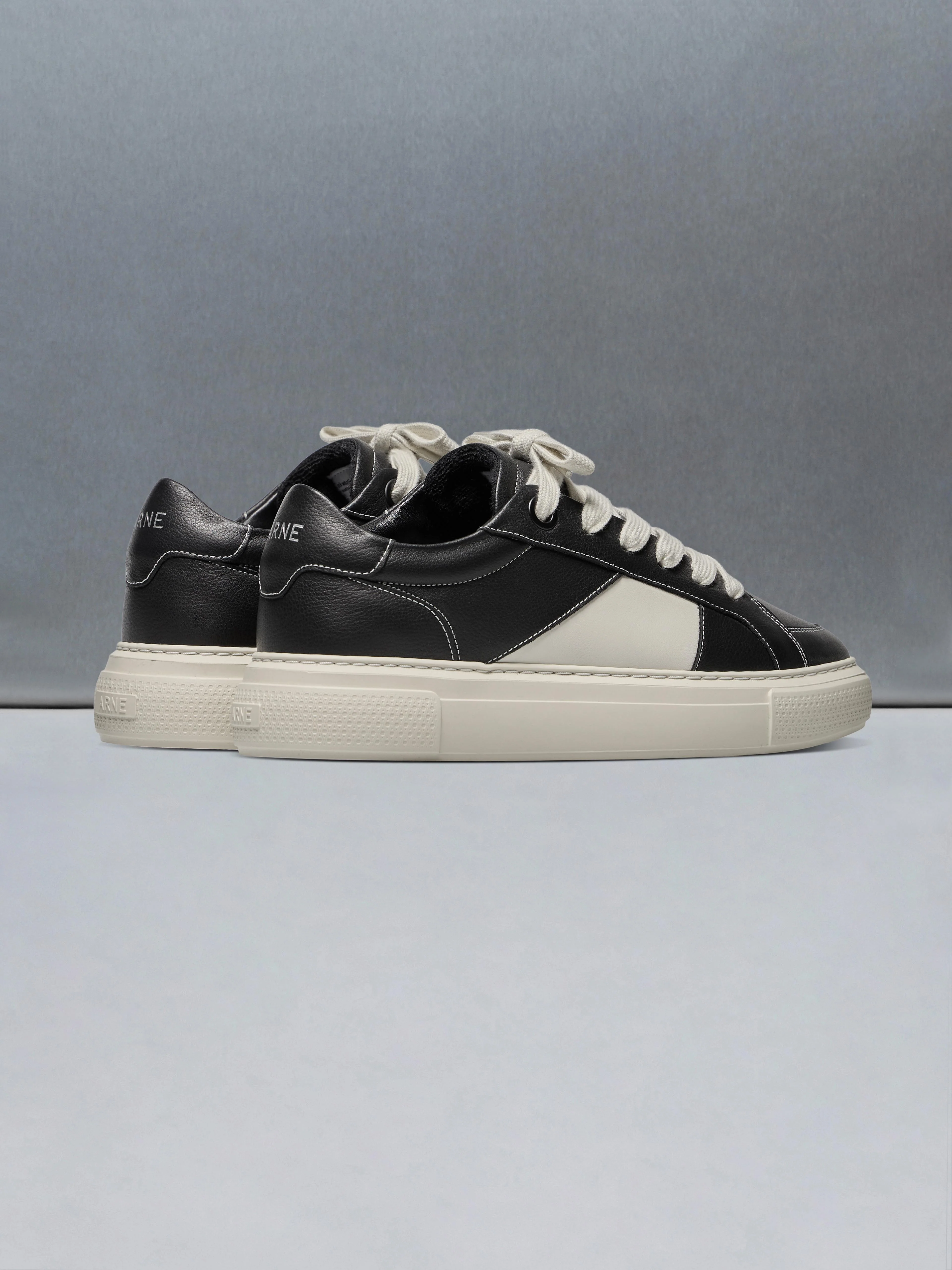 Chunky Stripe Essential Trainer in Black White - Image 4