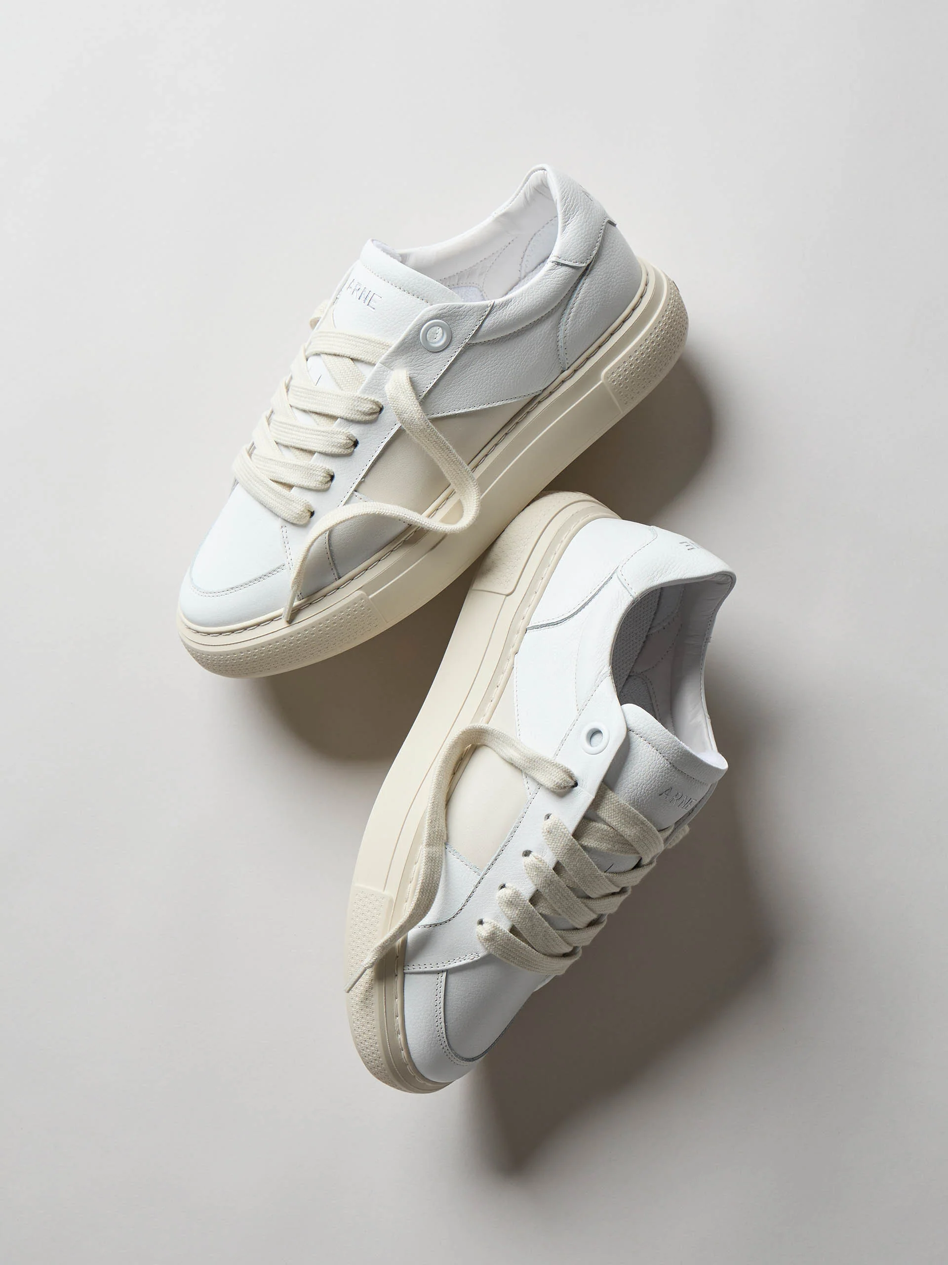 Chunky Stripe Essential Trainer in White - Image 2