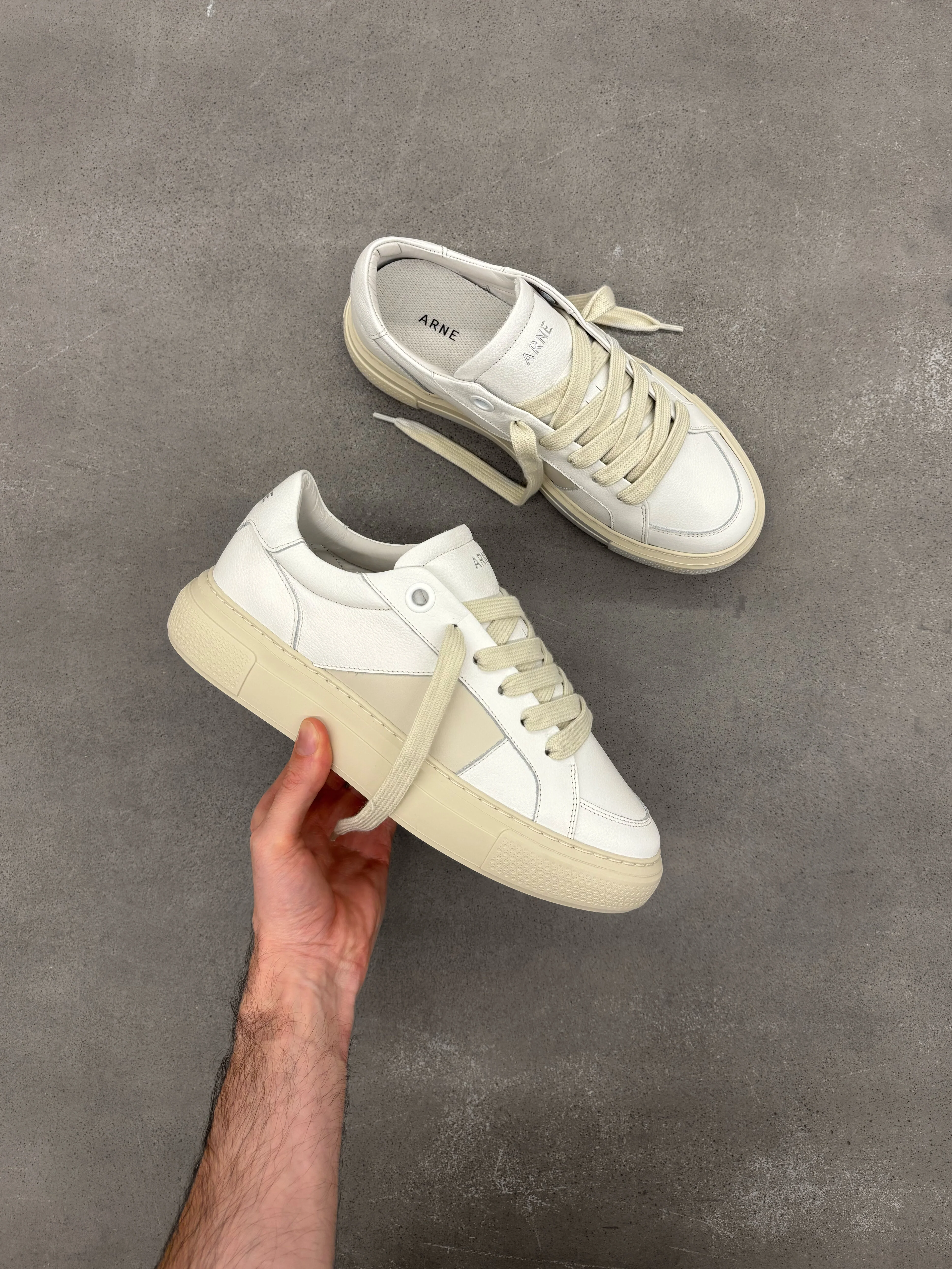 Chunky Stripe Essential Trainer in White - Image 6