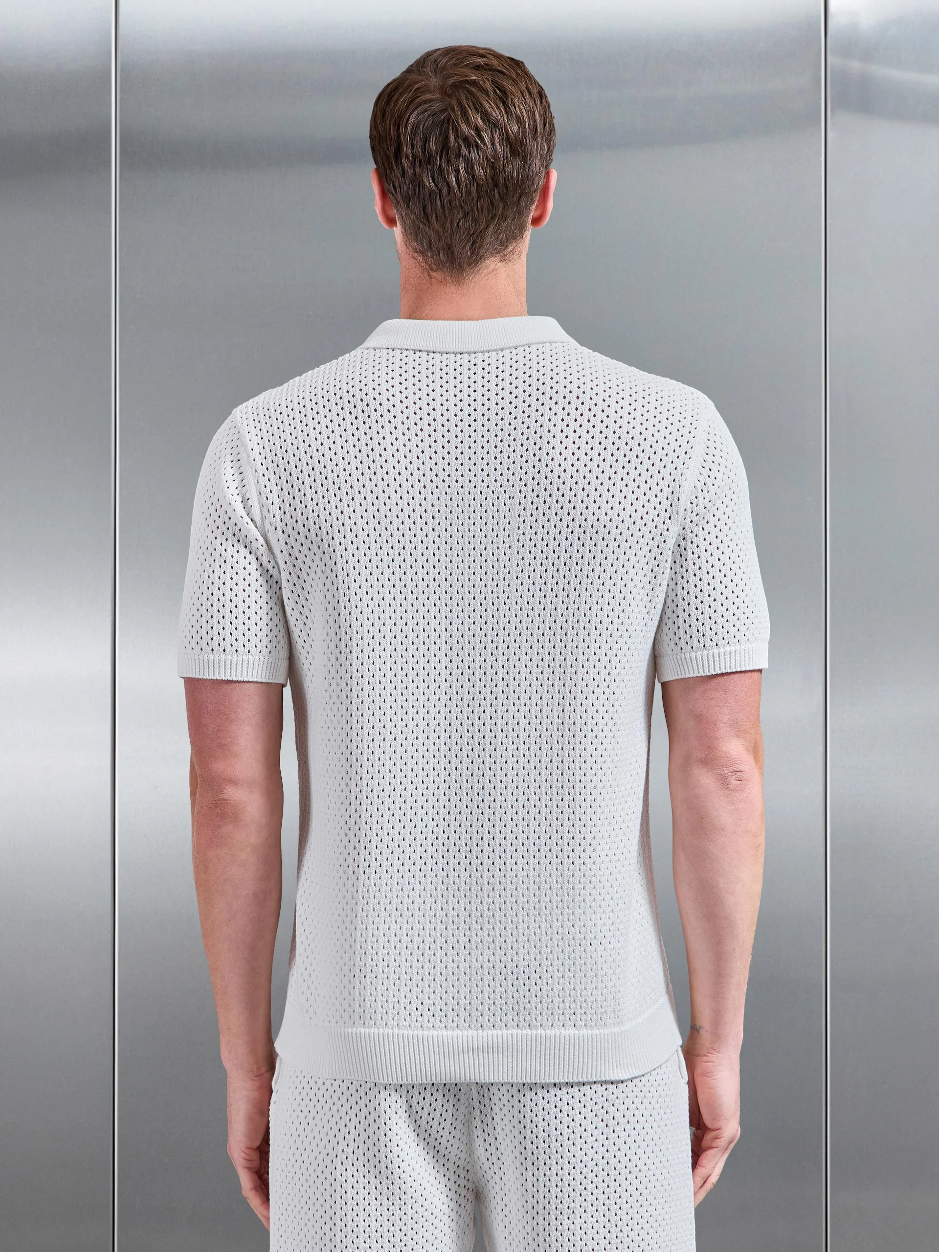 Crochet Shirt in Off White - Image 4