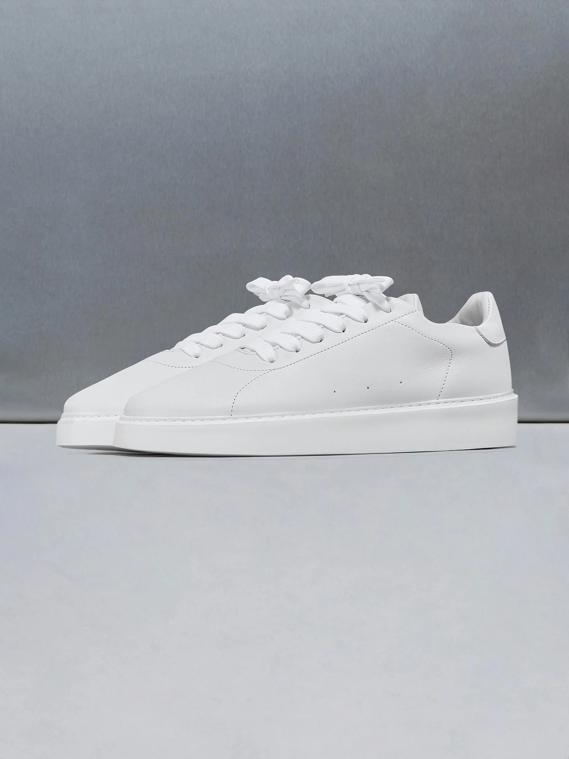 Everyday Leather Trainer in White - Image 3