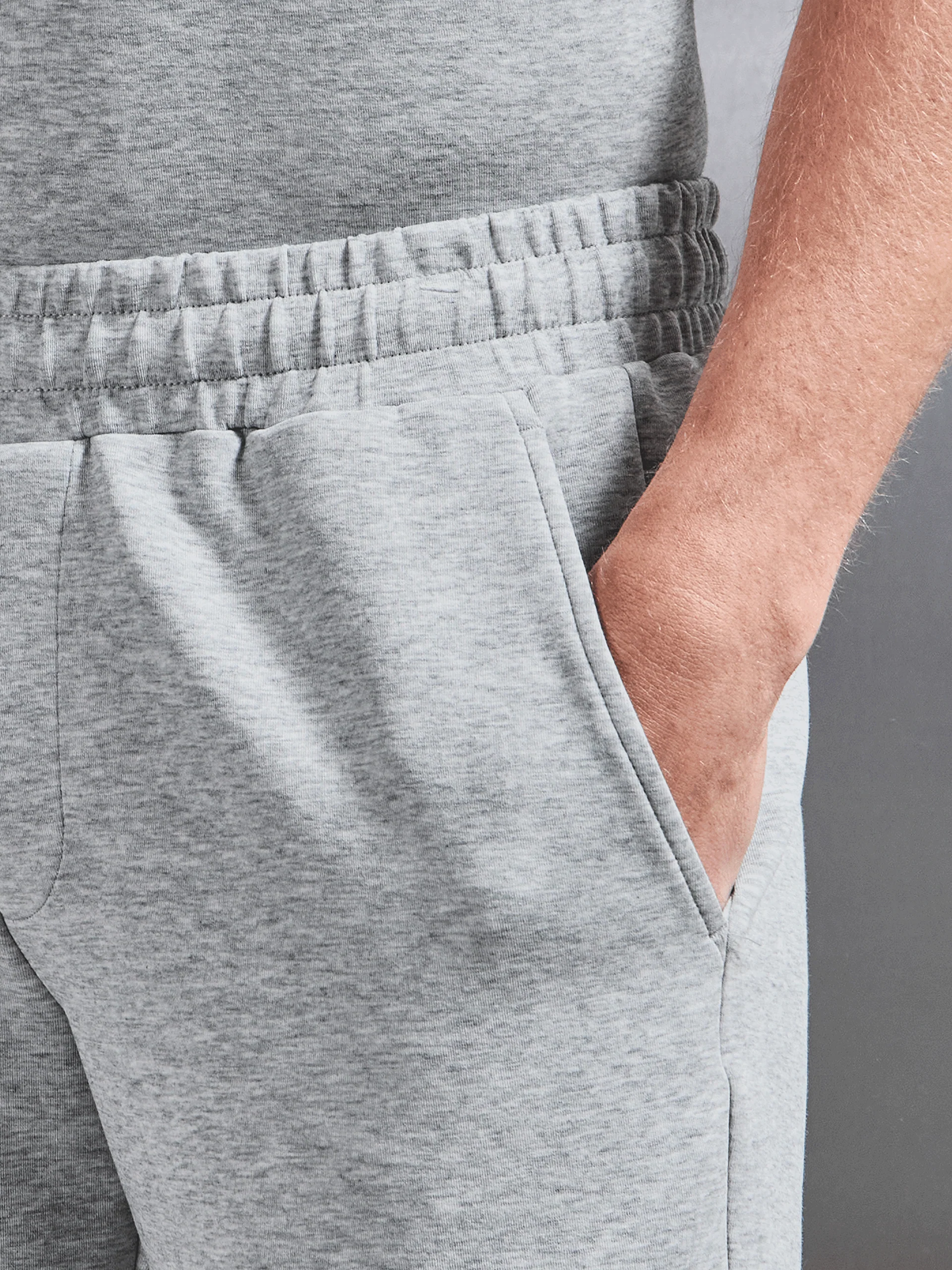Everyday Luxe Relaxed Short in Marl Grey - Image 4