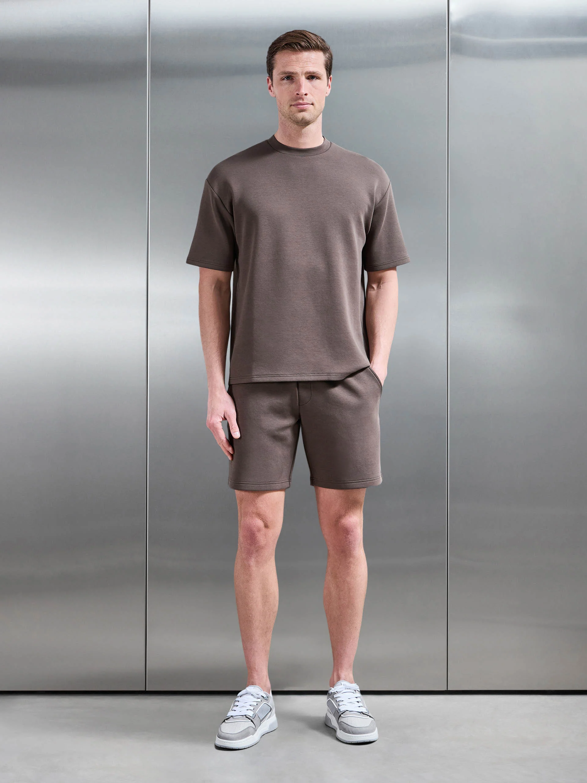 Everyday Luxe Relaxed T-Shirt in Brown - Image 2