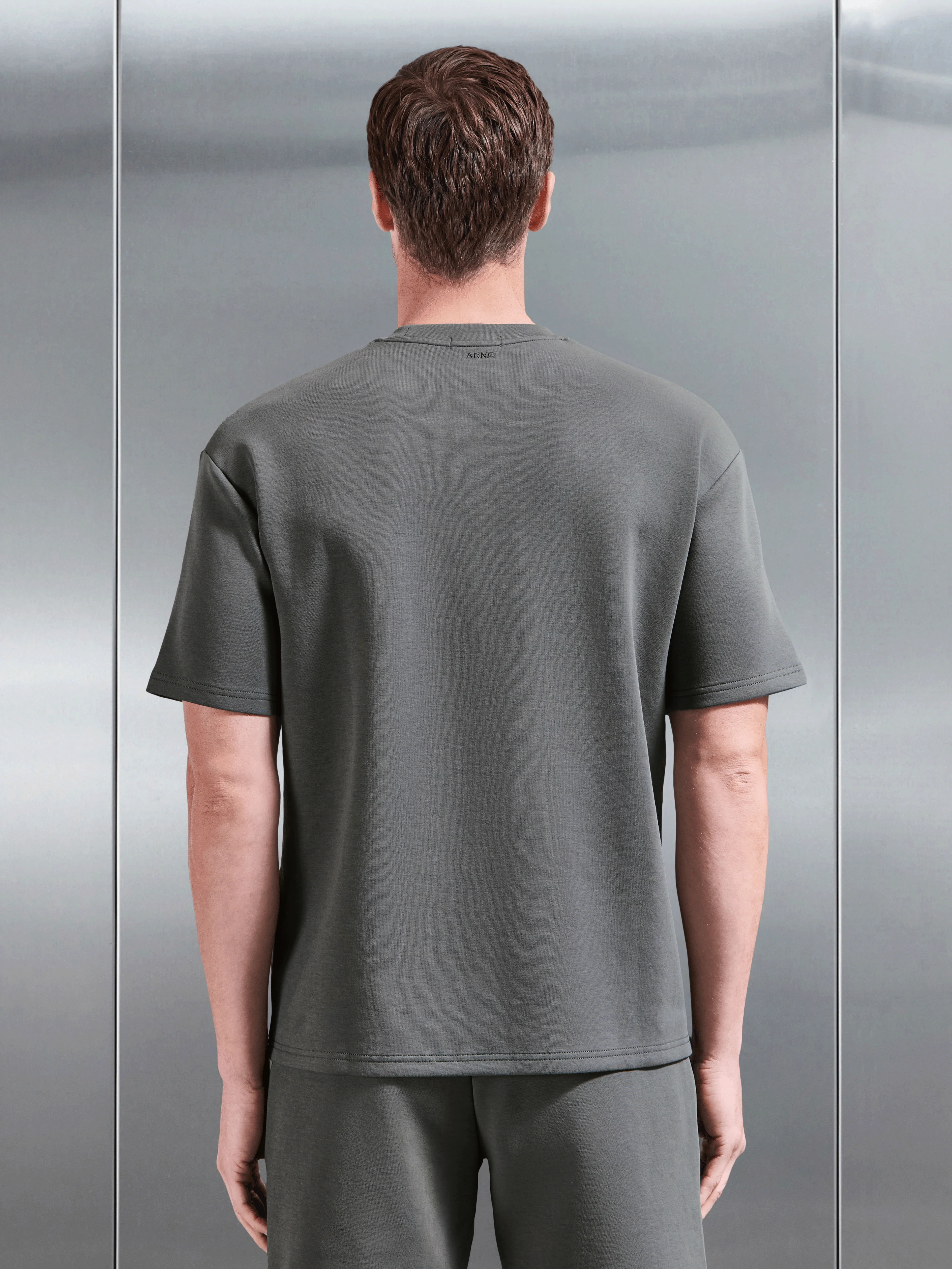 Everyday Luxe Relaxed T-Shirt in Grey - Image 4