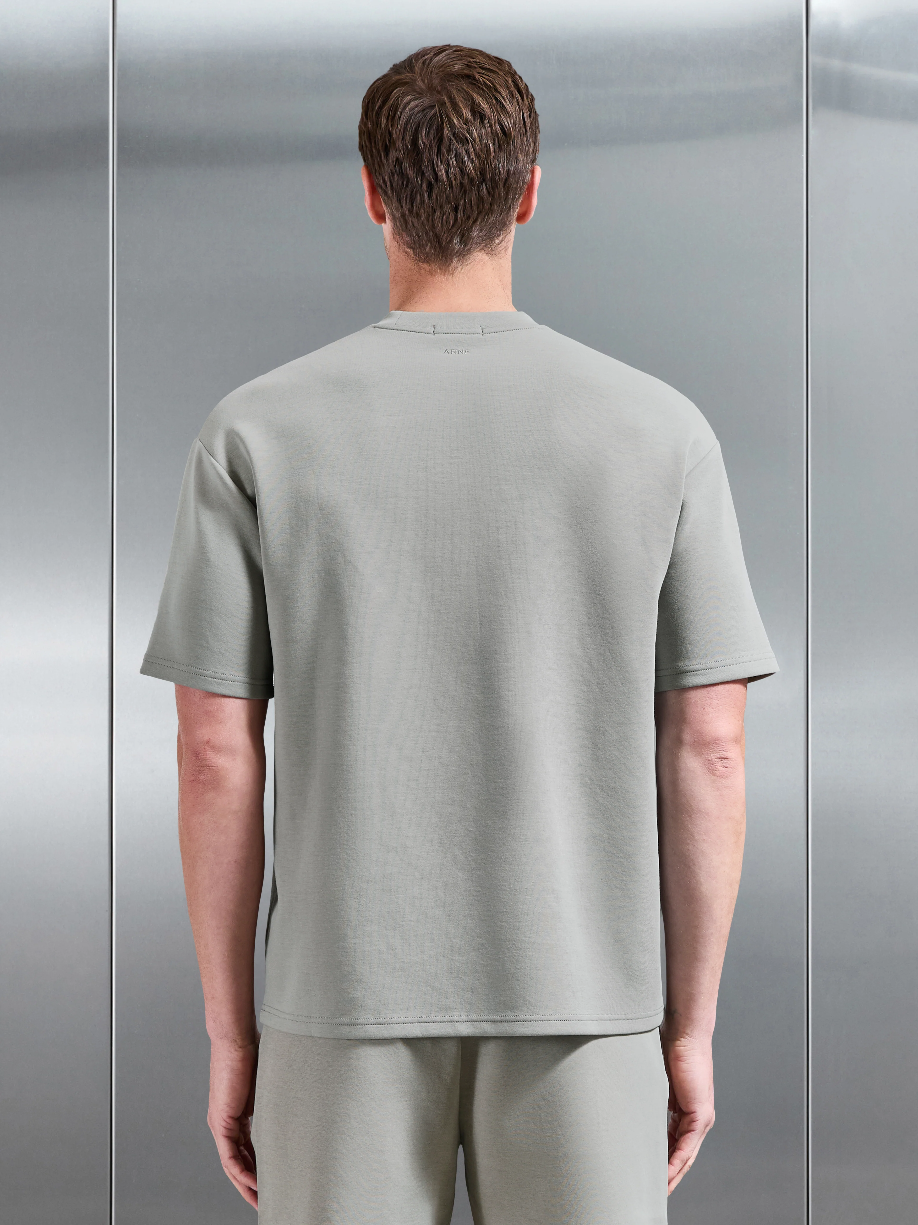Everyday Luxe Relaxed T-Shirt in Stone - Image 4