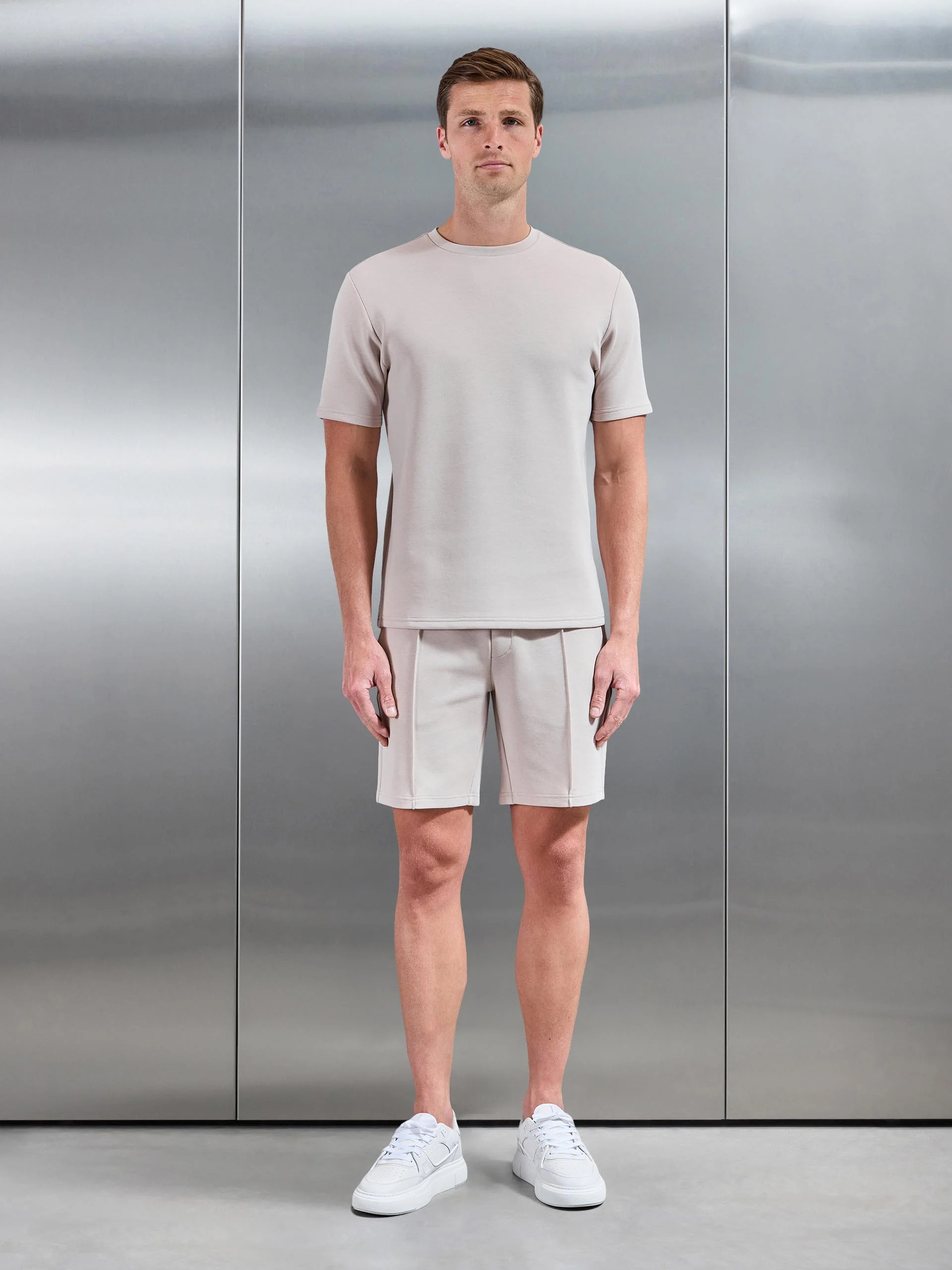 Everyday Luxe T-Shirt in Beige - Image 2