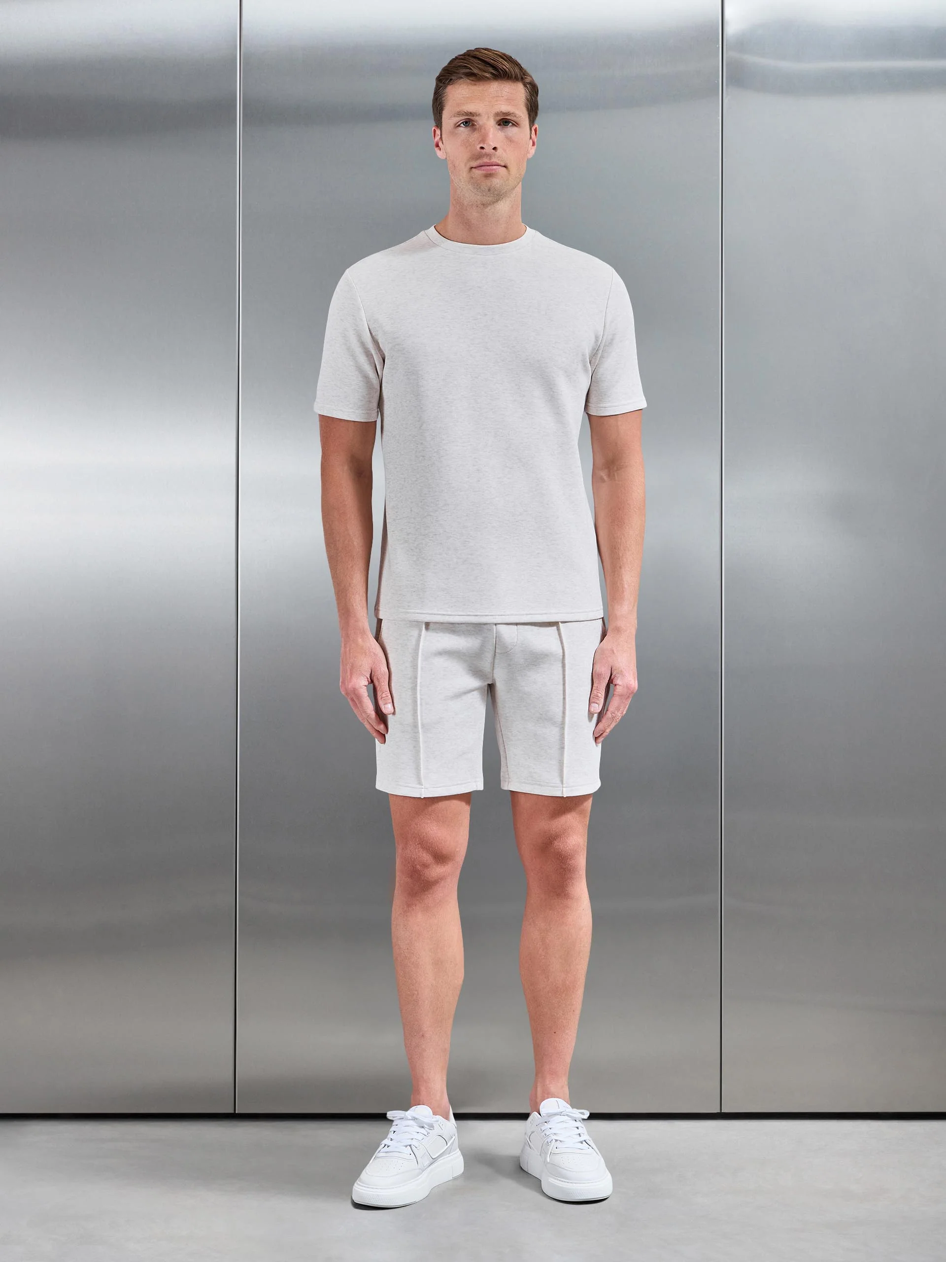 Everyday Luxe T-Shirt in Oatmeal - Image 2