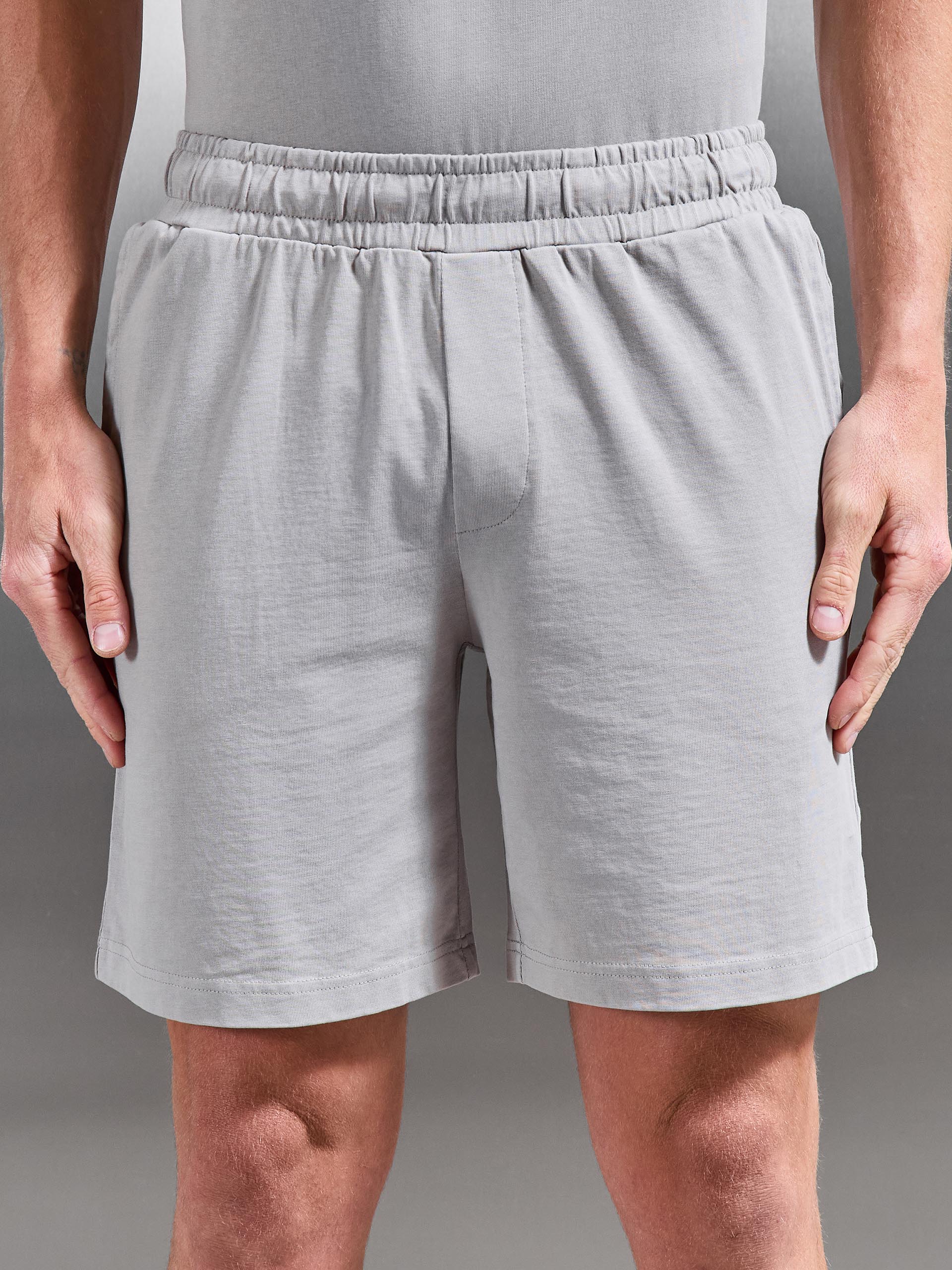 Garment Dye Relaxed Short in Stone - Image 3