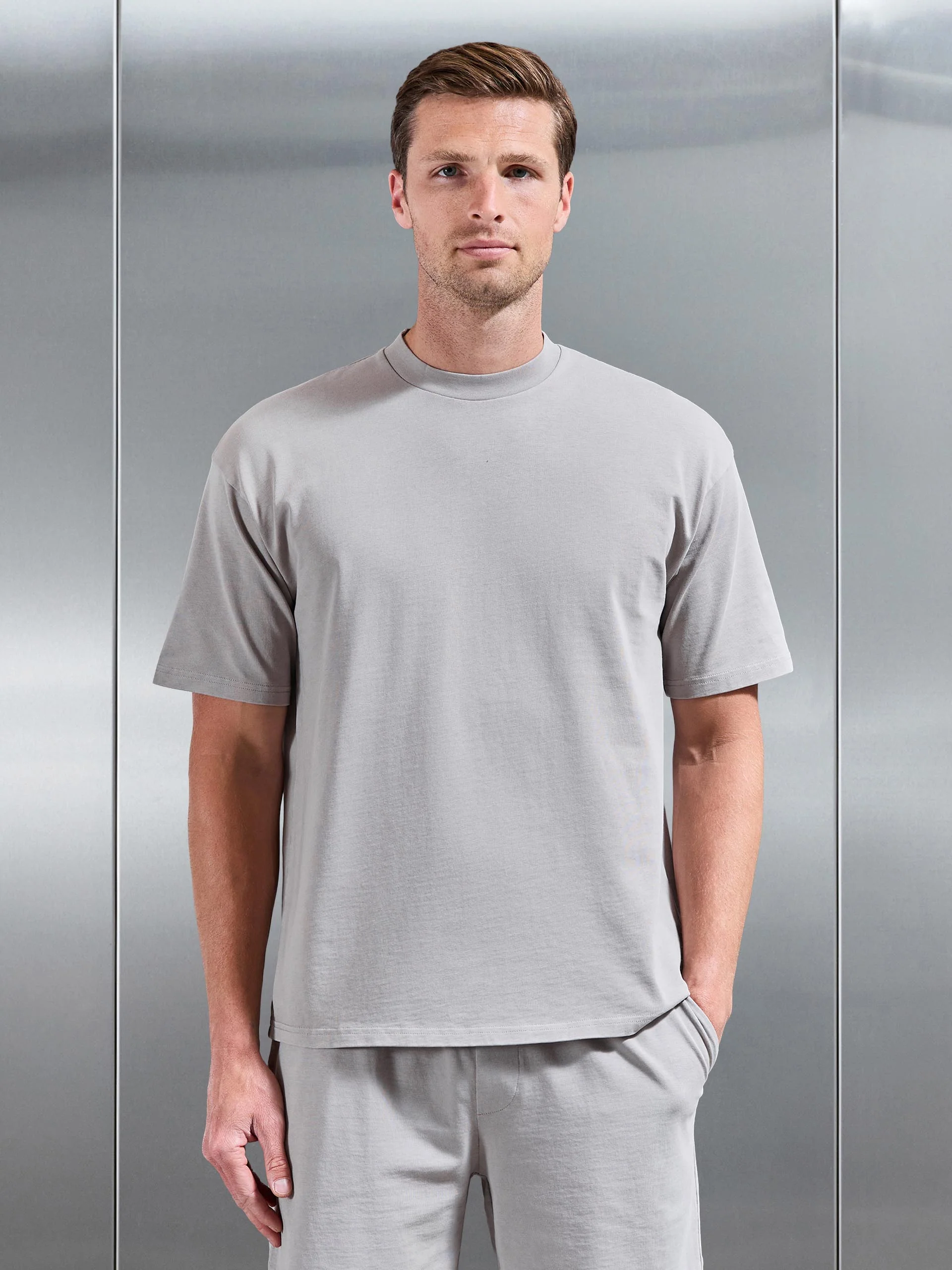 Garment Dye Relaxed T-Shirt in Stone
