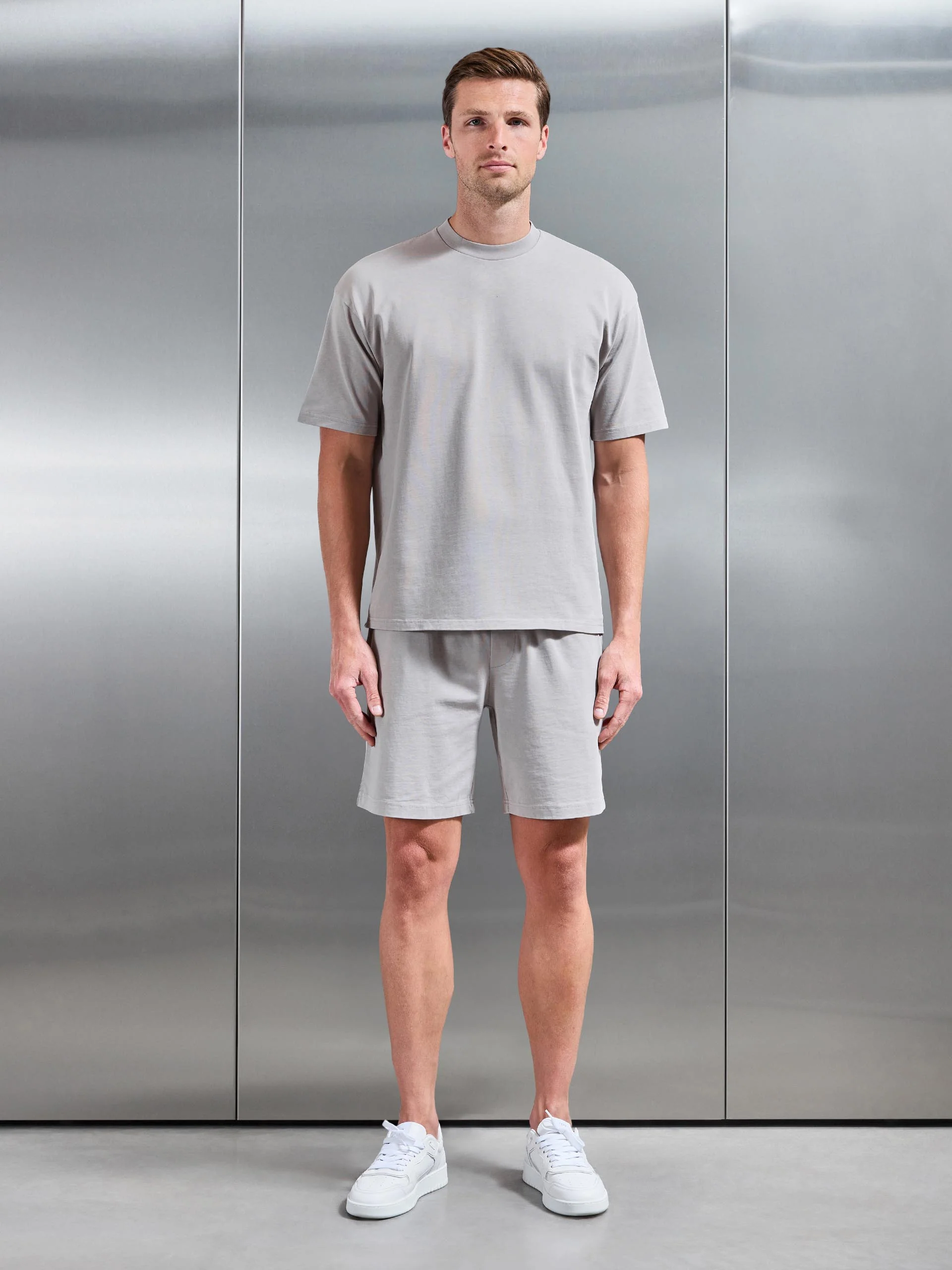 Garment Dye Relaxed T-Shirt in Stone - Image 2