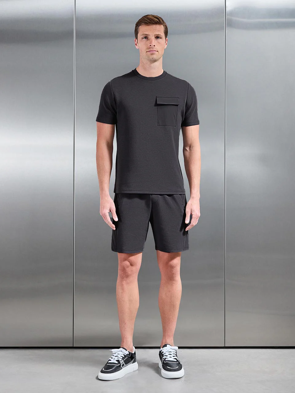 Hybrid Cargo T-Shirt in Black - Image 2