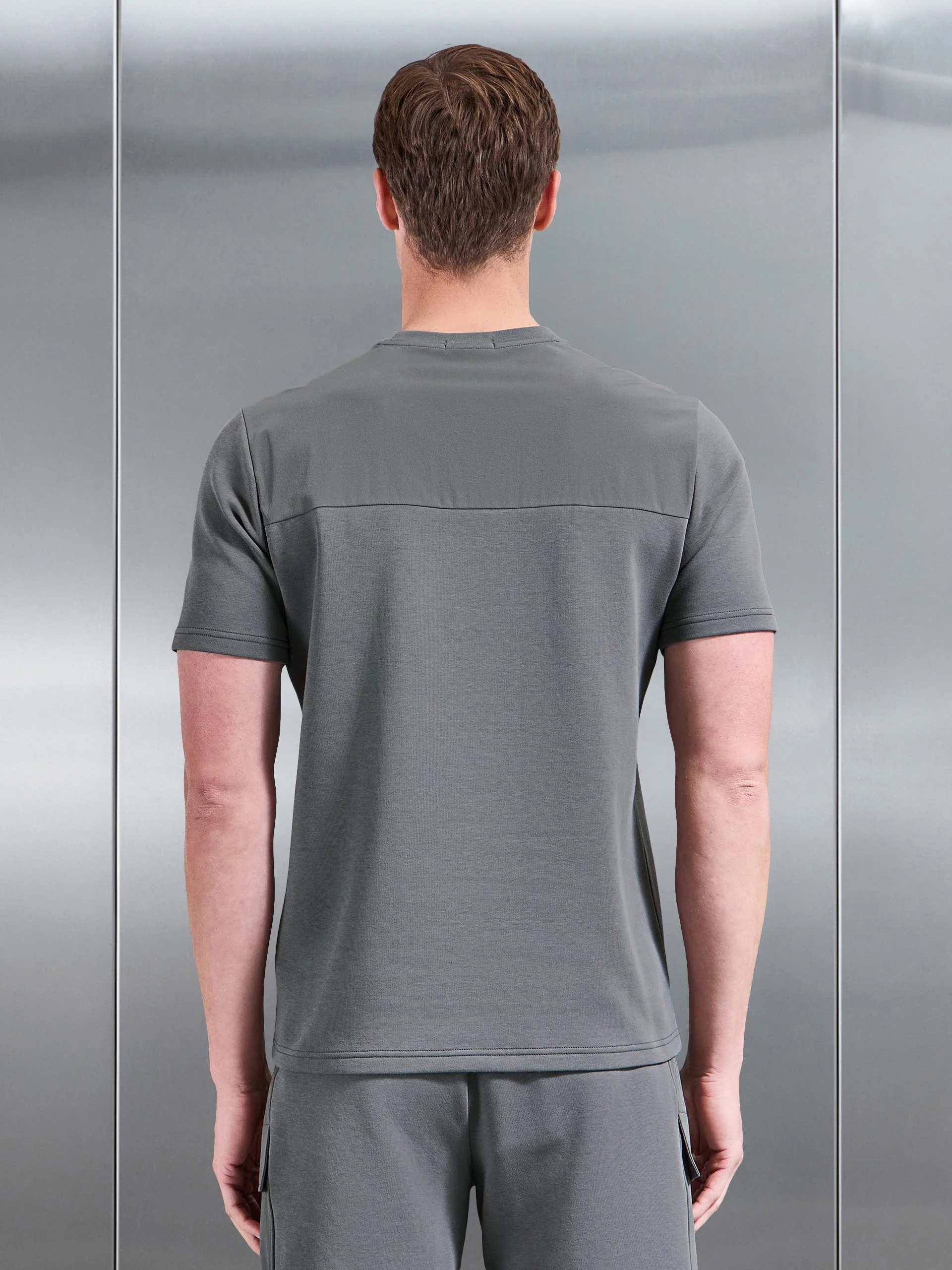 Hybrid Cargo T-Shirt in Grey - Image 4