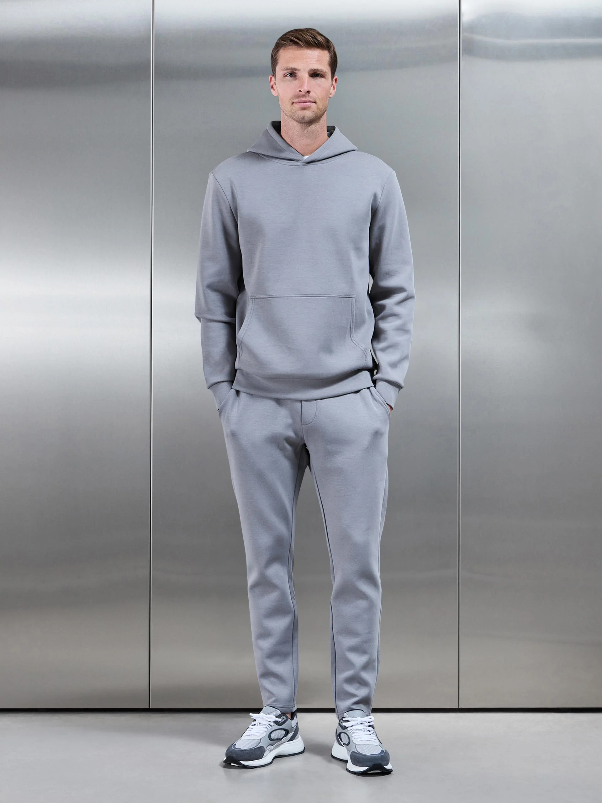 Interlock Jersey Essential Jogger in Grey - Image 2