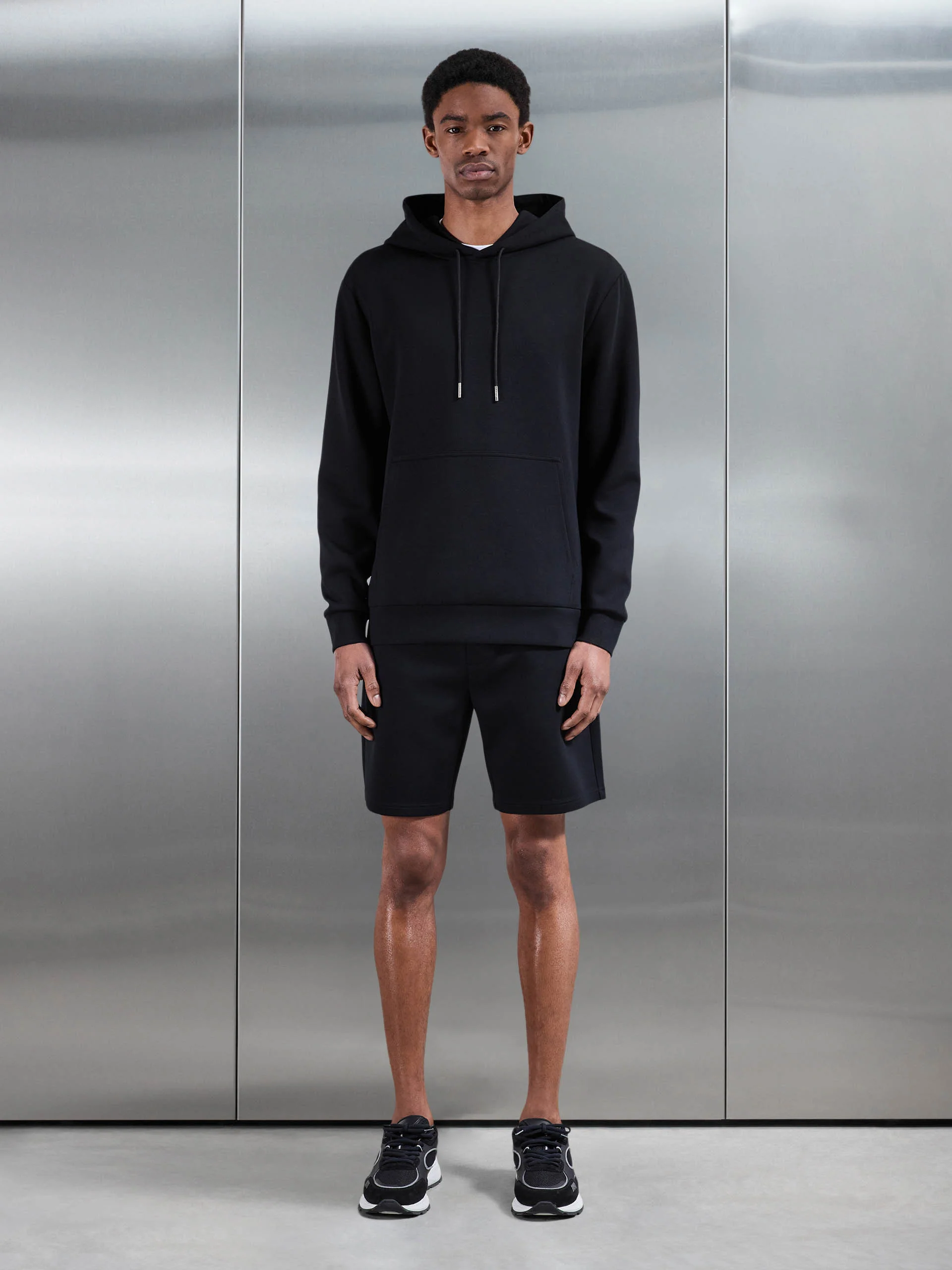 Interlock Jersey Short in Black - Image 2