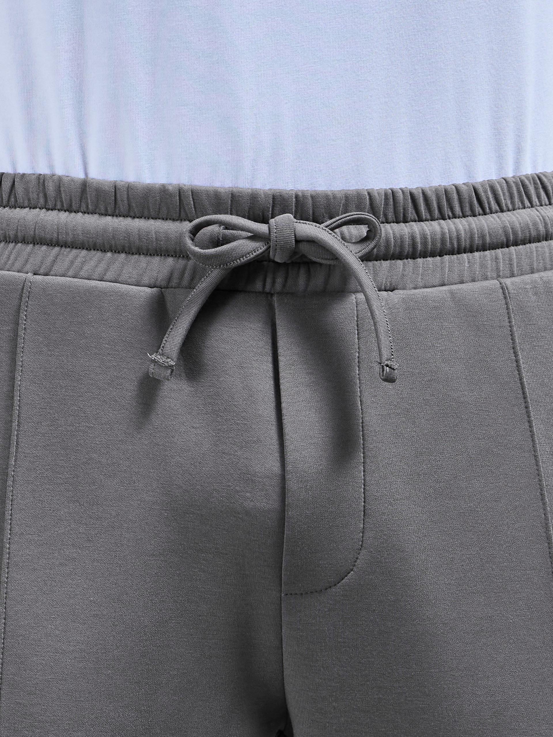 Interlock Jersey Tapered Jogger in Charcoal - Image 4