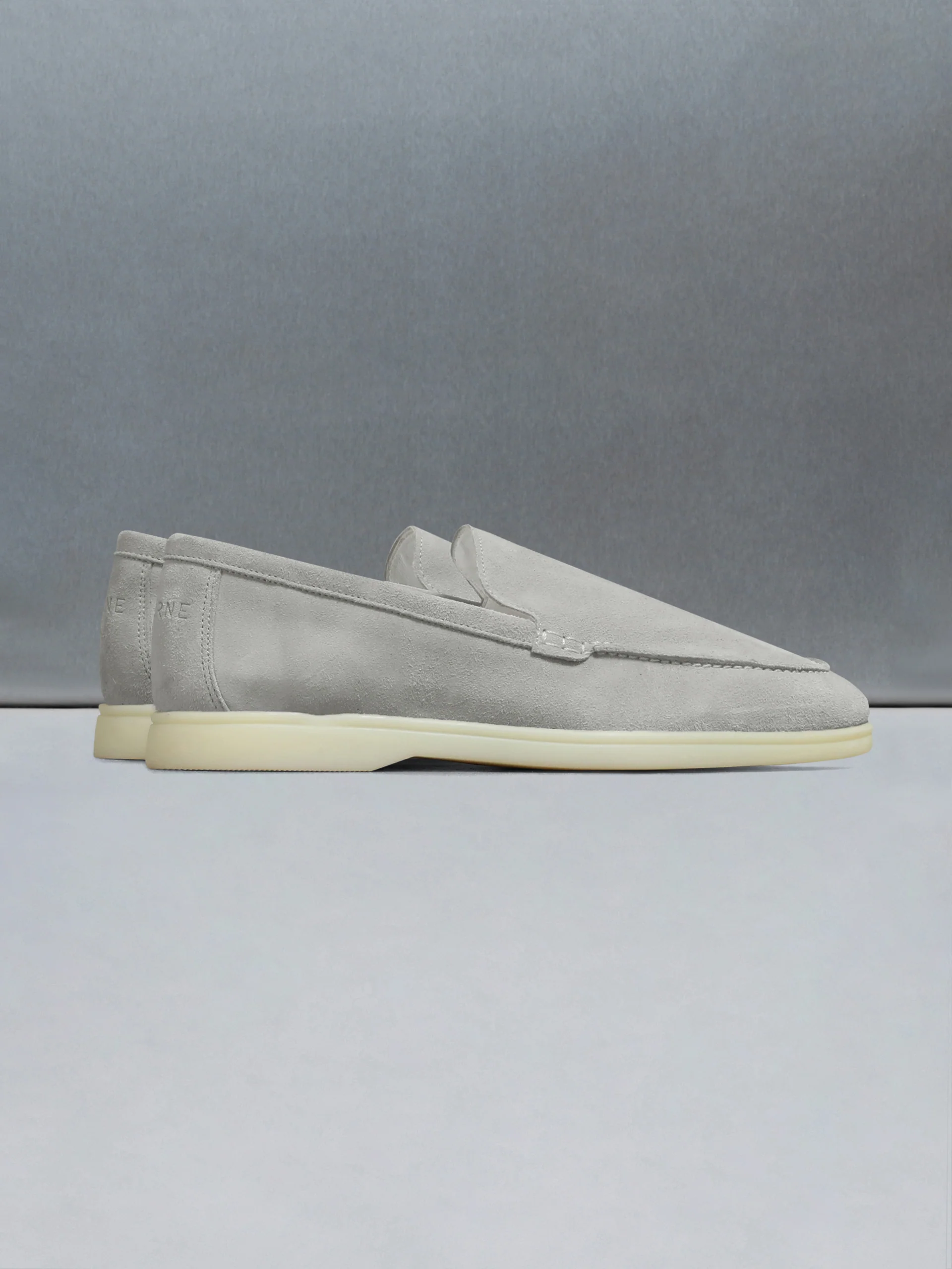 Low Suede Loafer in Grey - Image 3