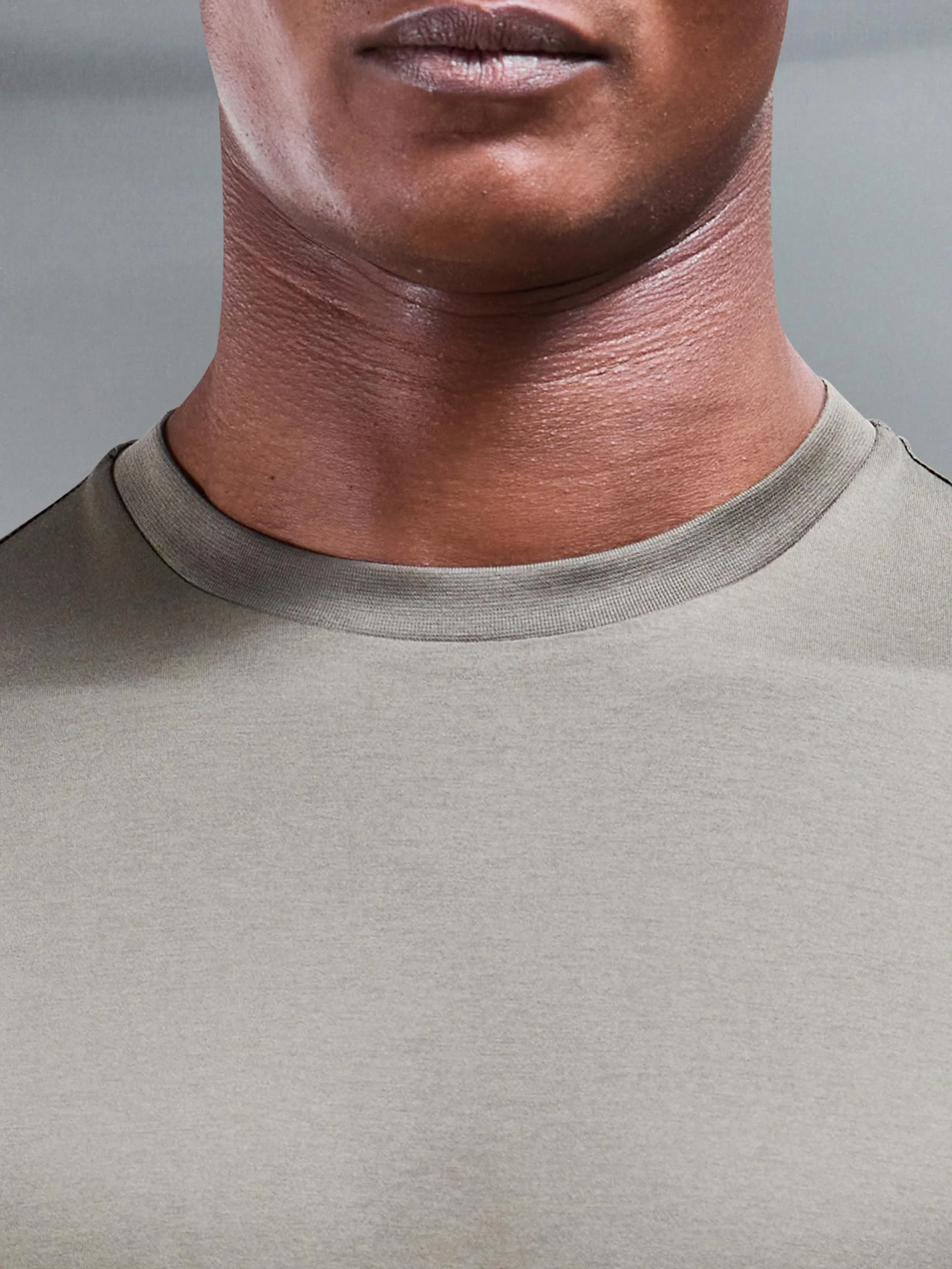 Mercerised T-Shirt in Sage - Image 3