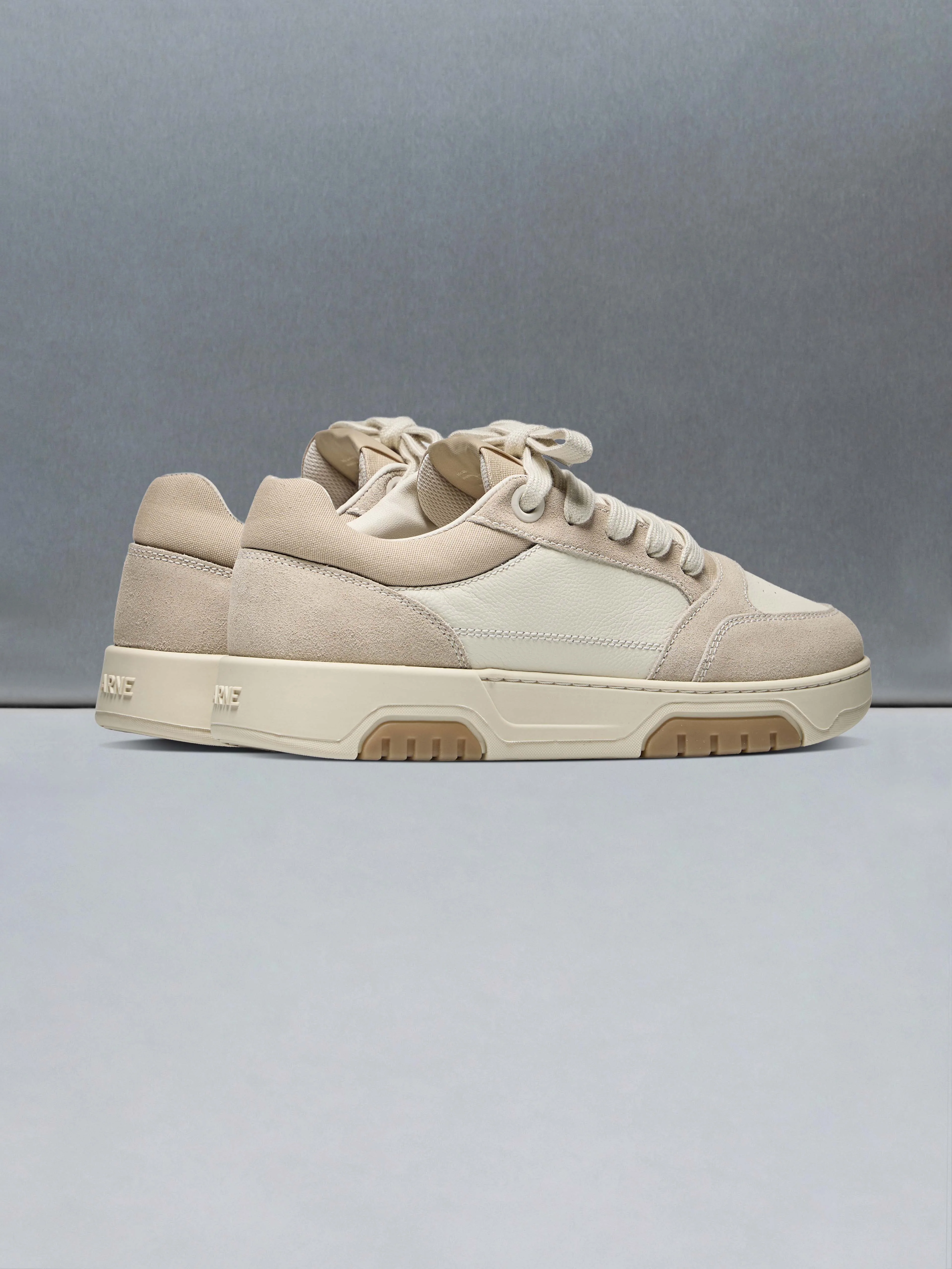 Nova Trainer in Off White Beige - Image 3