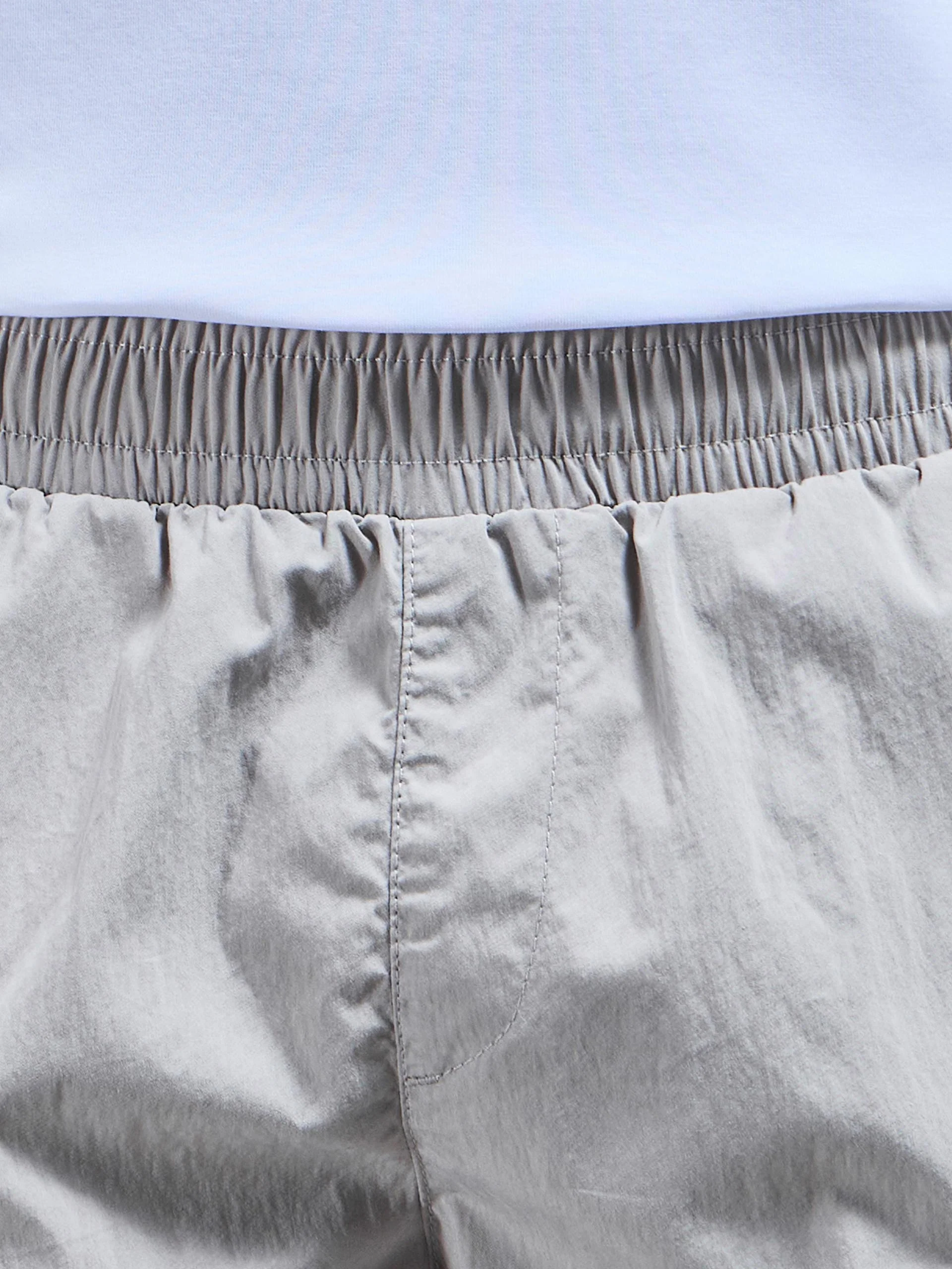 Parachute Nylon Cargo Short in Stone - Image 5