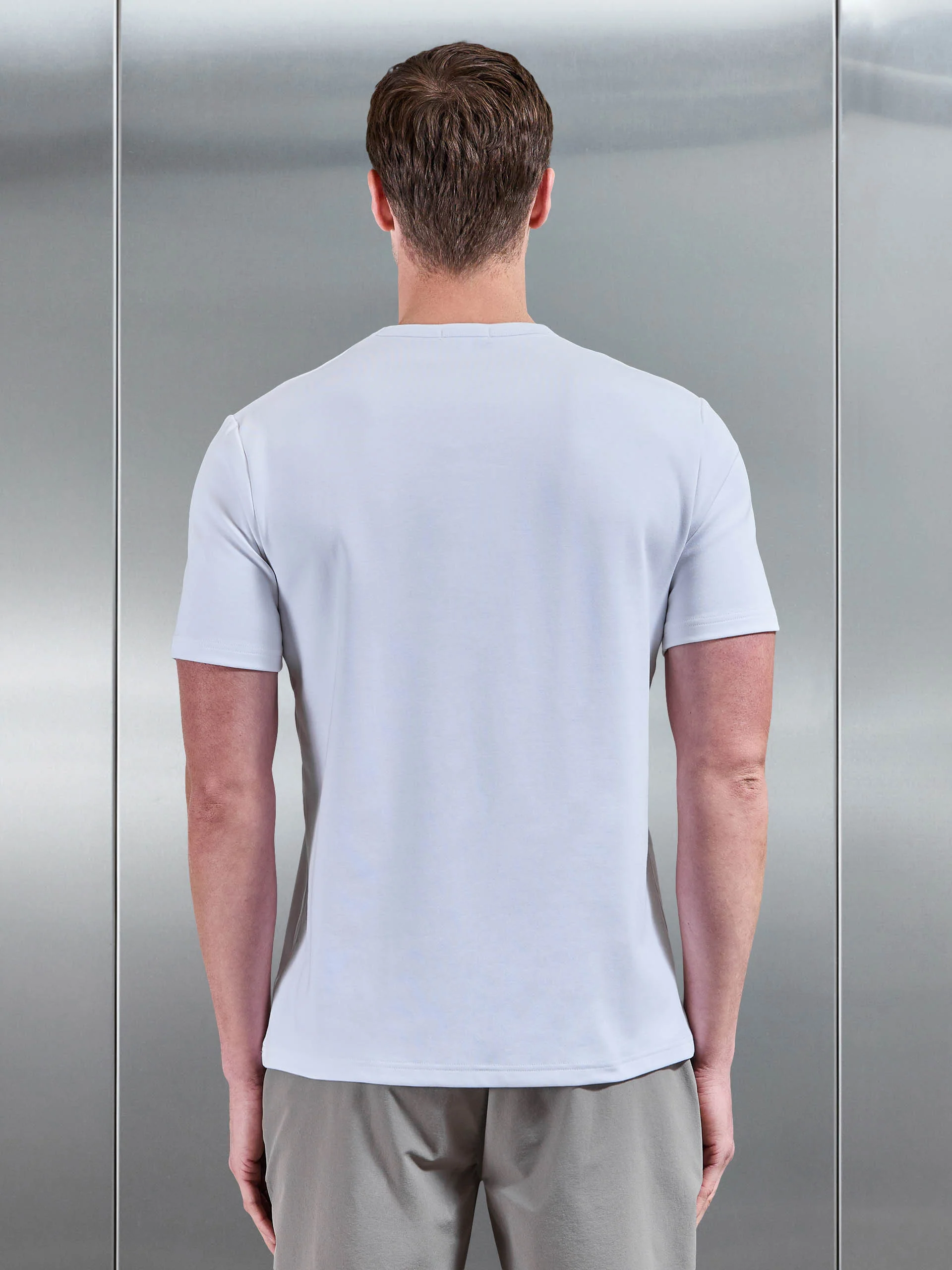 Premium Interlock Jersey T-Shirt in White - Image 3