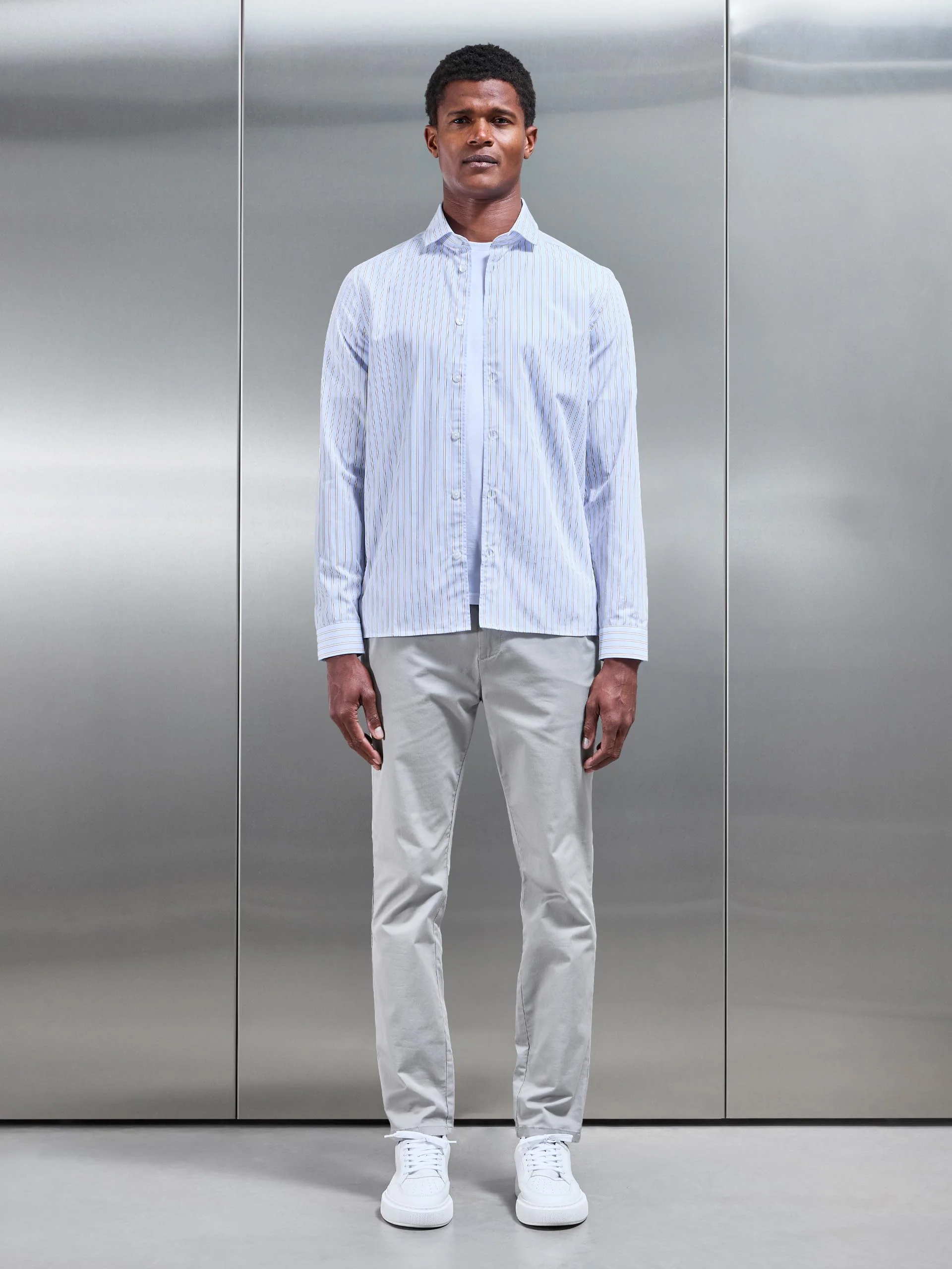Resort Stripe Shirt in Blue - Image 2