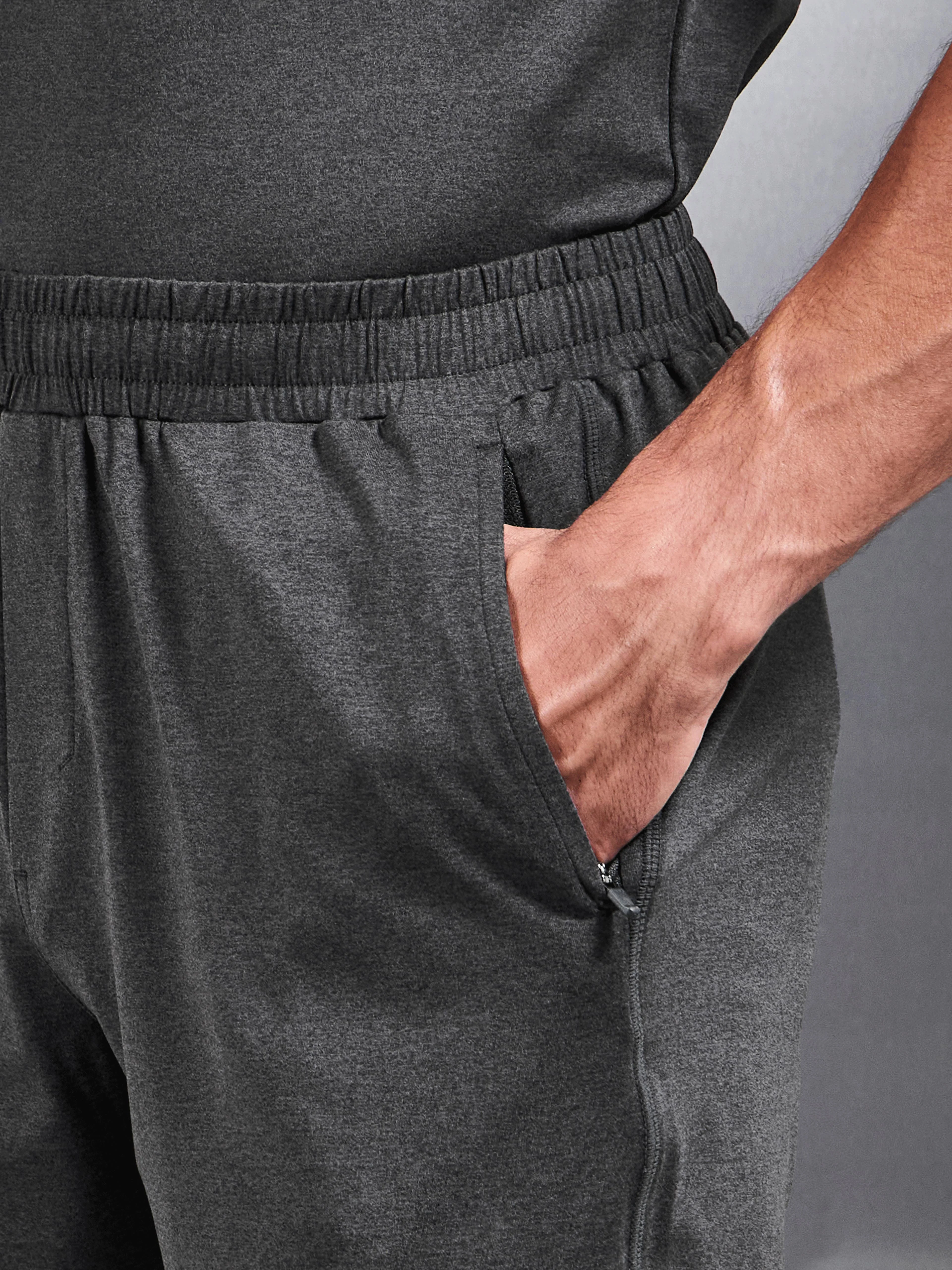Soft Jersey Motion Short in Charcoal - Image 6