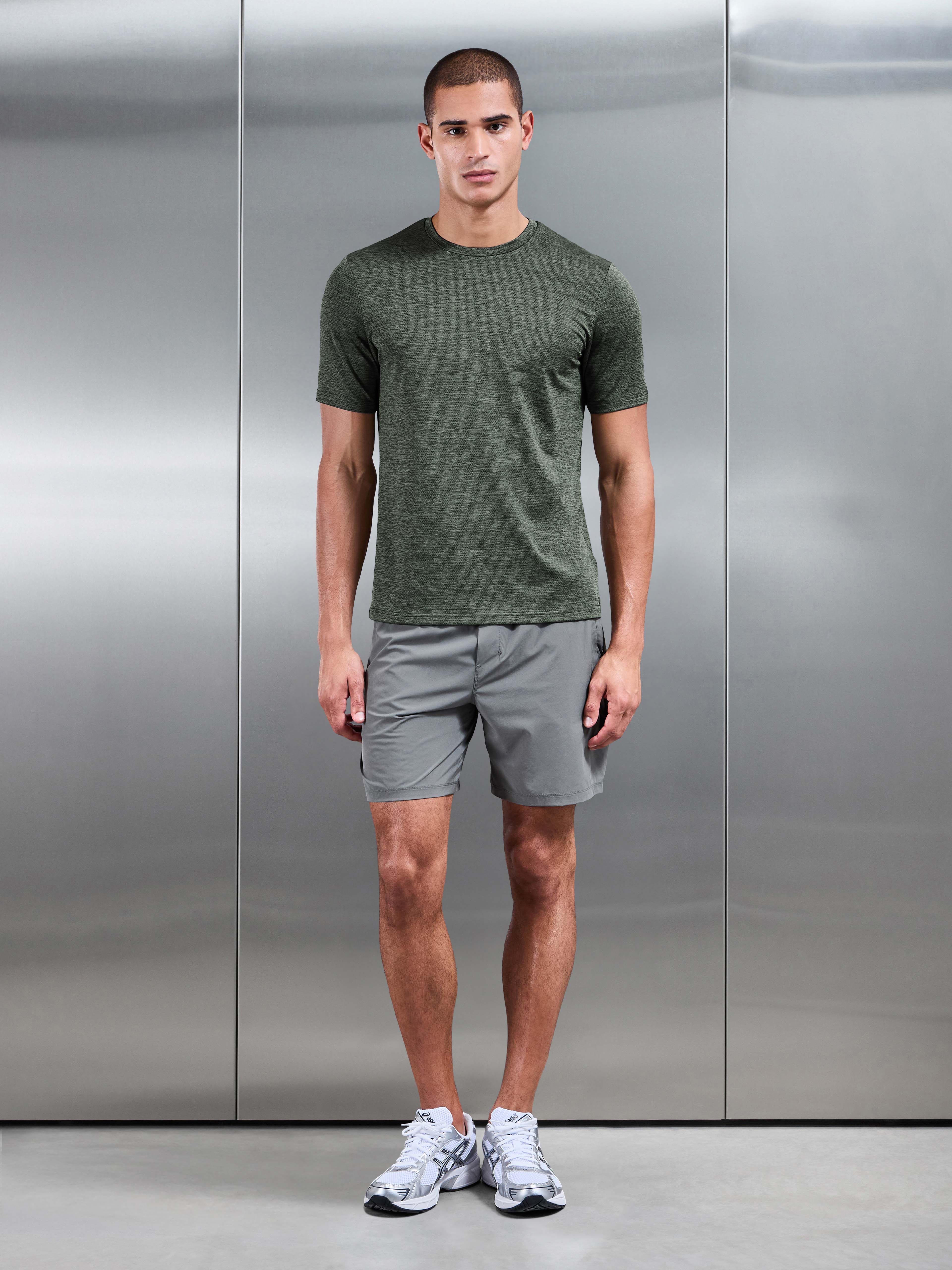 Space Dye T-Shirt in Olive - Image 4