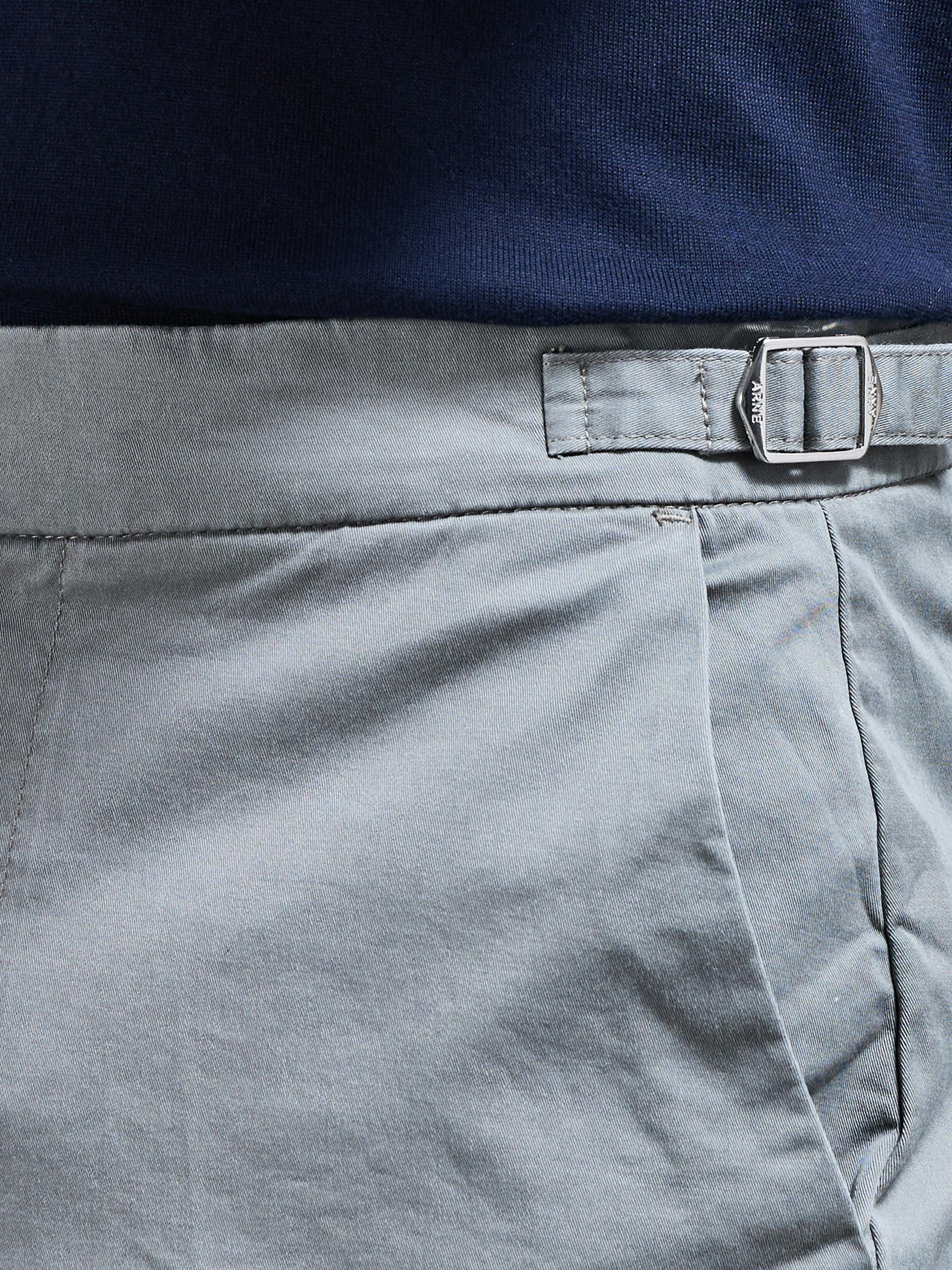 Tailored Side Adjuster Chino Short in Olive - Image 5