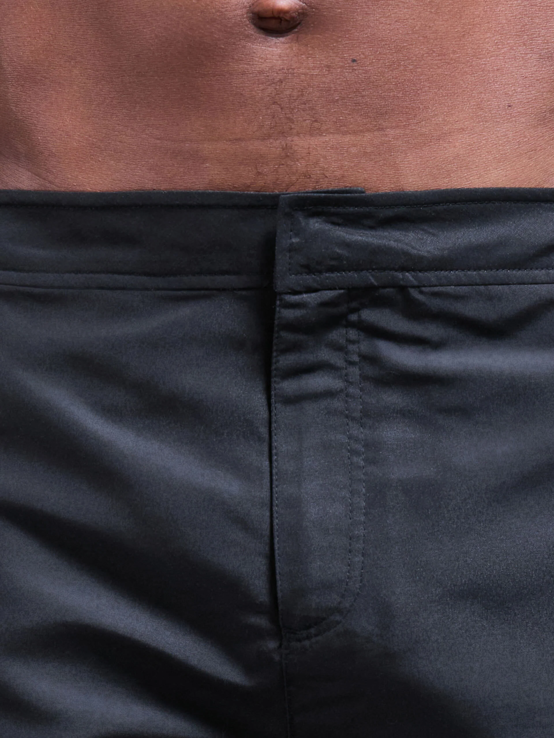 Tailored Side Adjuster Swim Short in Black - Image 6