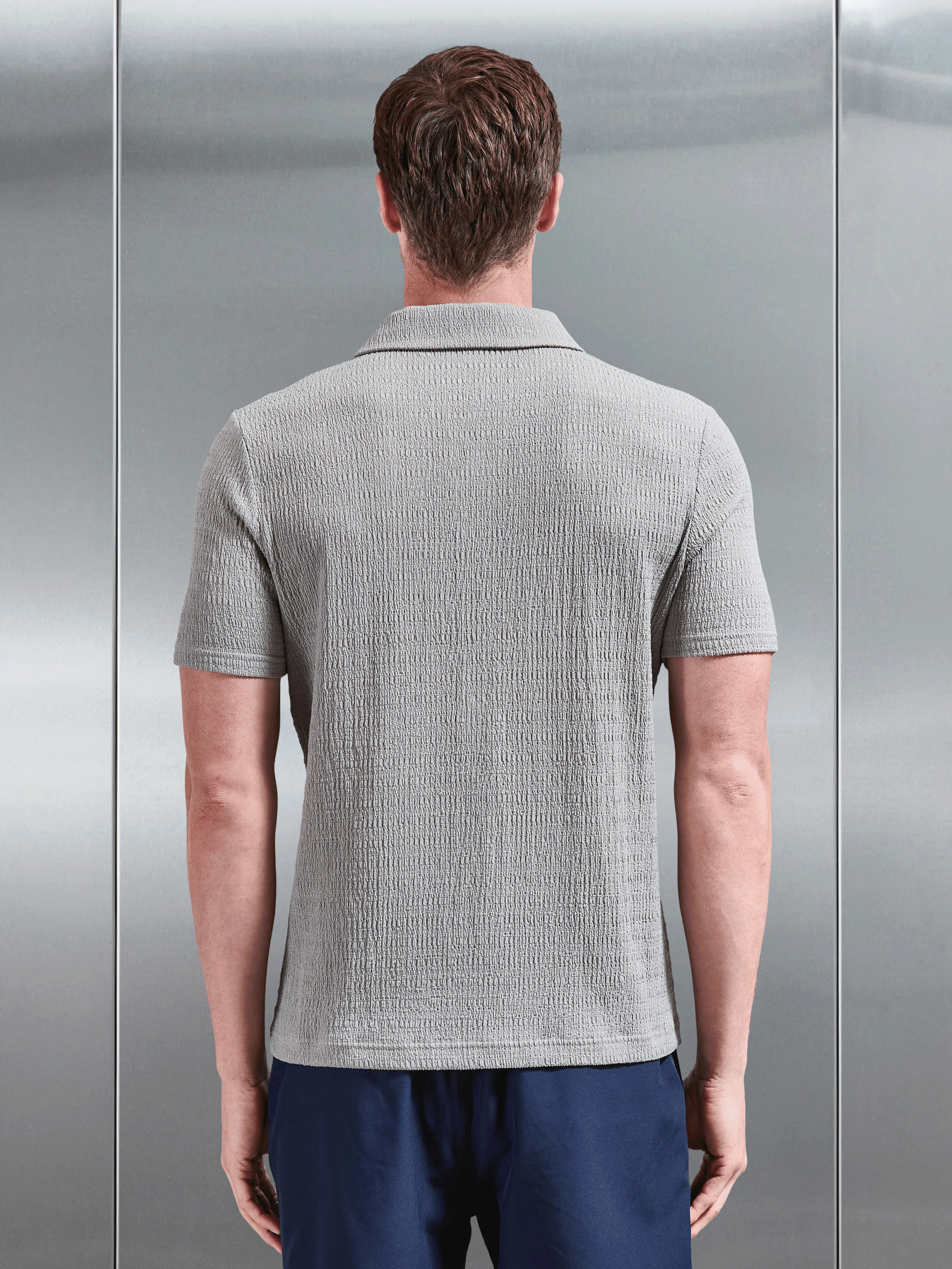 To The Beach Revere Collar Shirt in Stone - Image 4