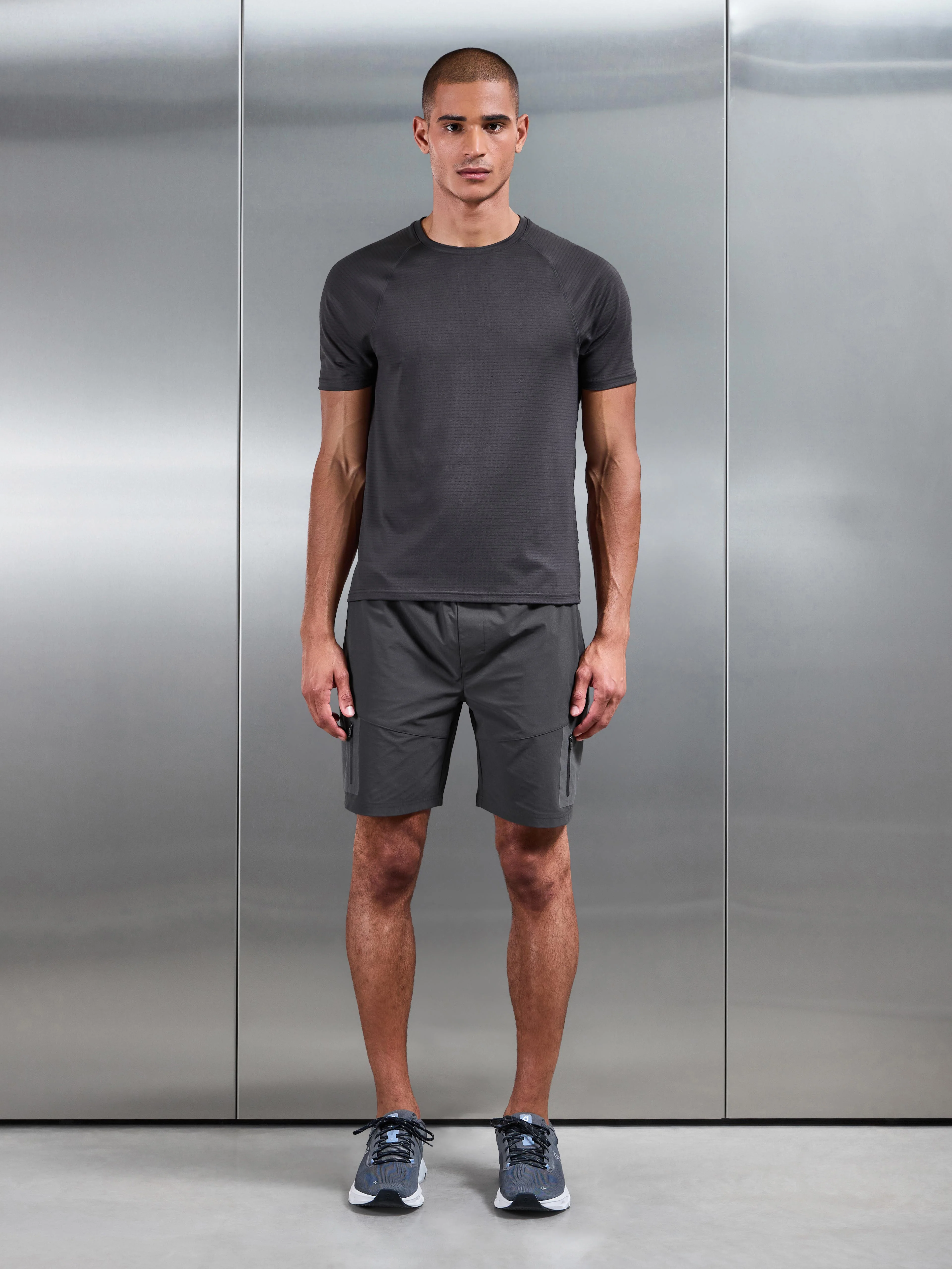 Utility Trail Cargo Short in Grey - Image 4