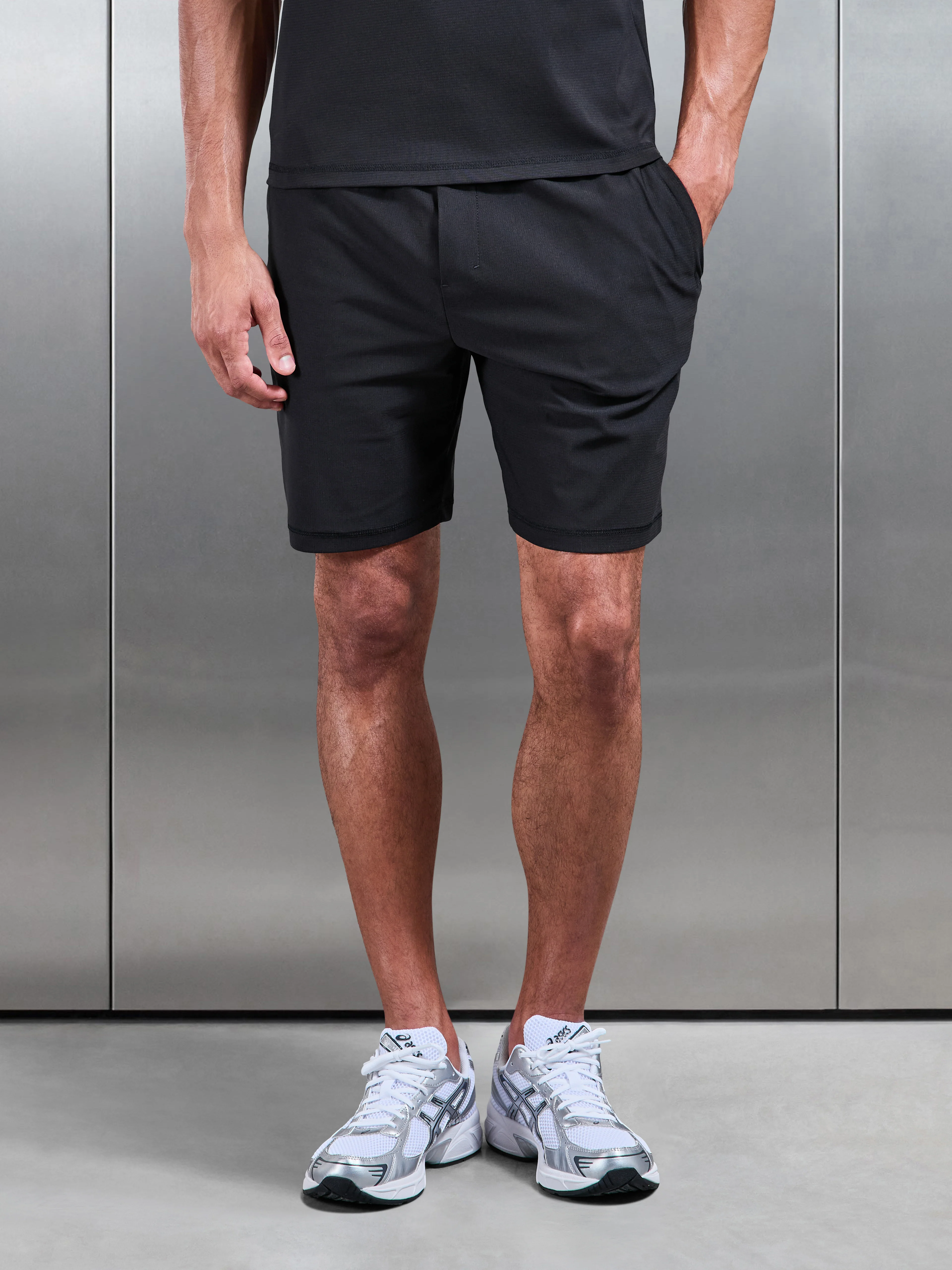 Warp Knitted Short in Black - Image 3