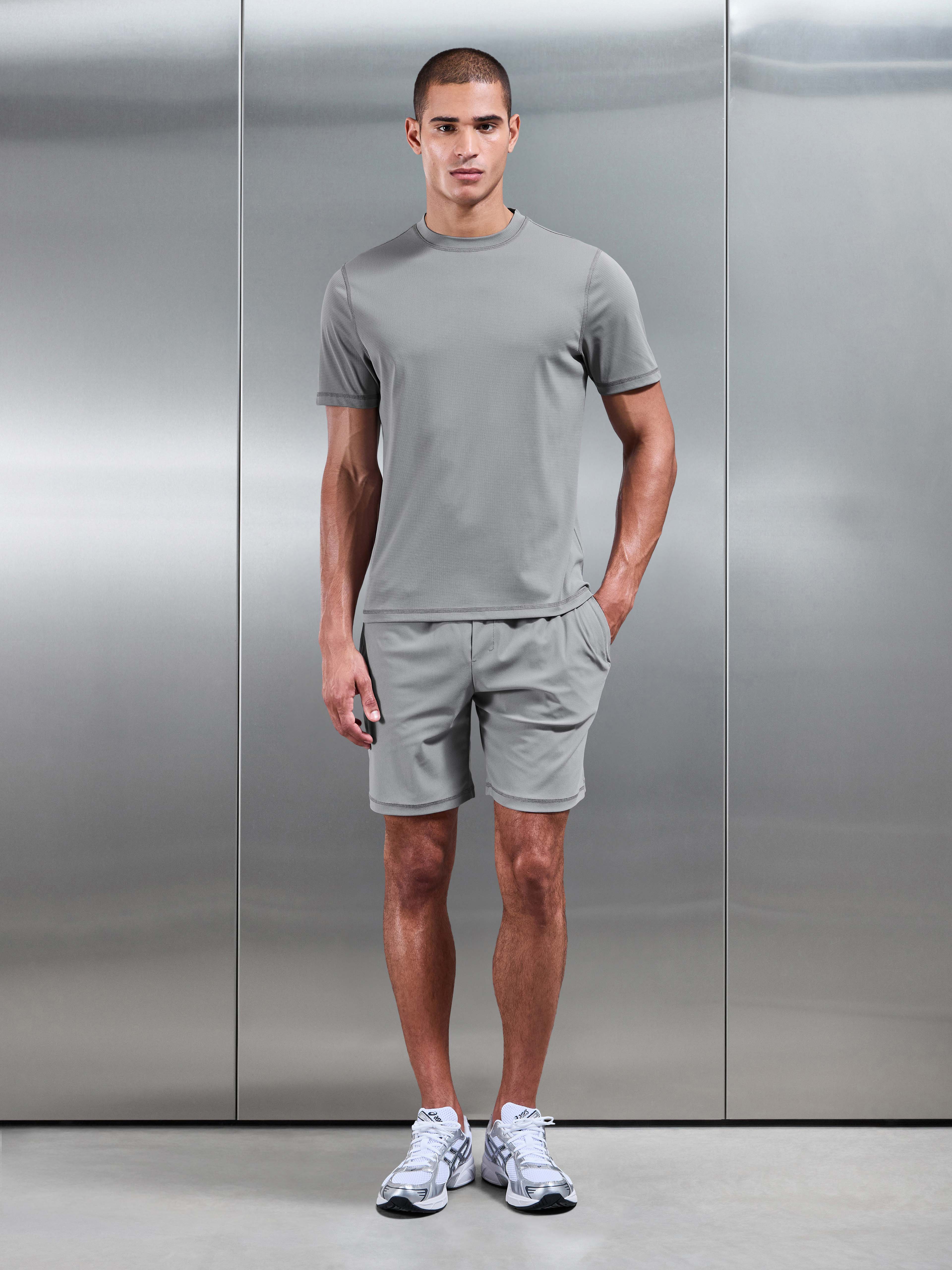 Warp Knitted Short in Grey - Image 4