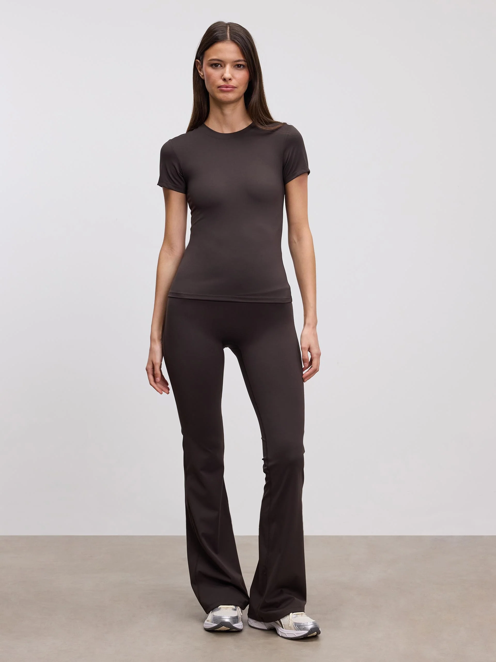 Womens Active T-Shirt in Brown - Image 2