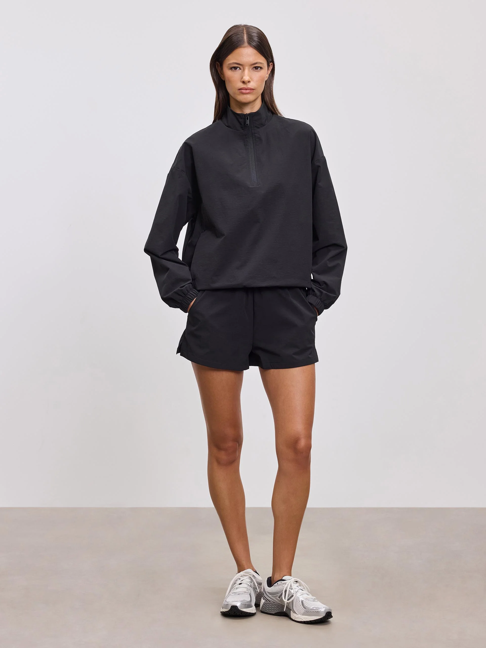 Womens Nylon Short in Black - Image 6