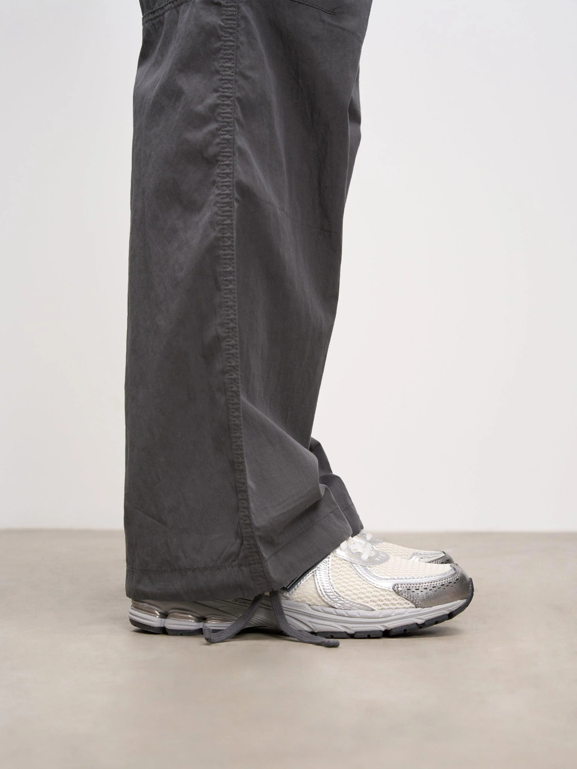 Womens Parachute Cargo Pant in Grey - Image 8