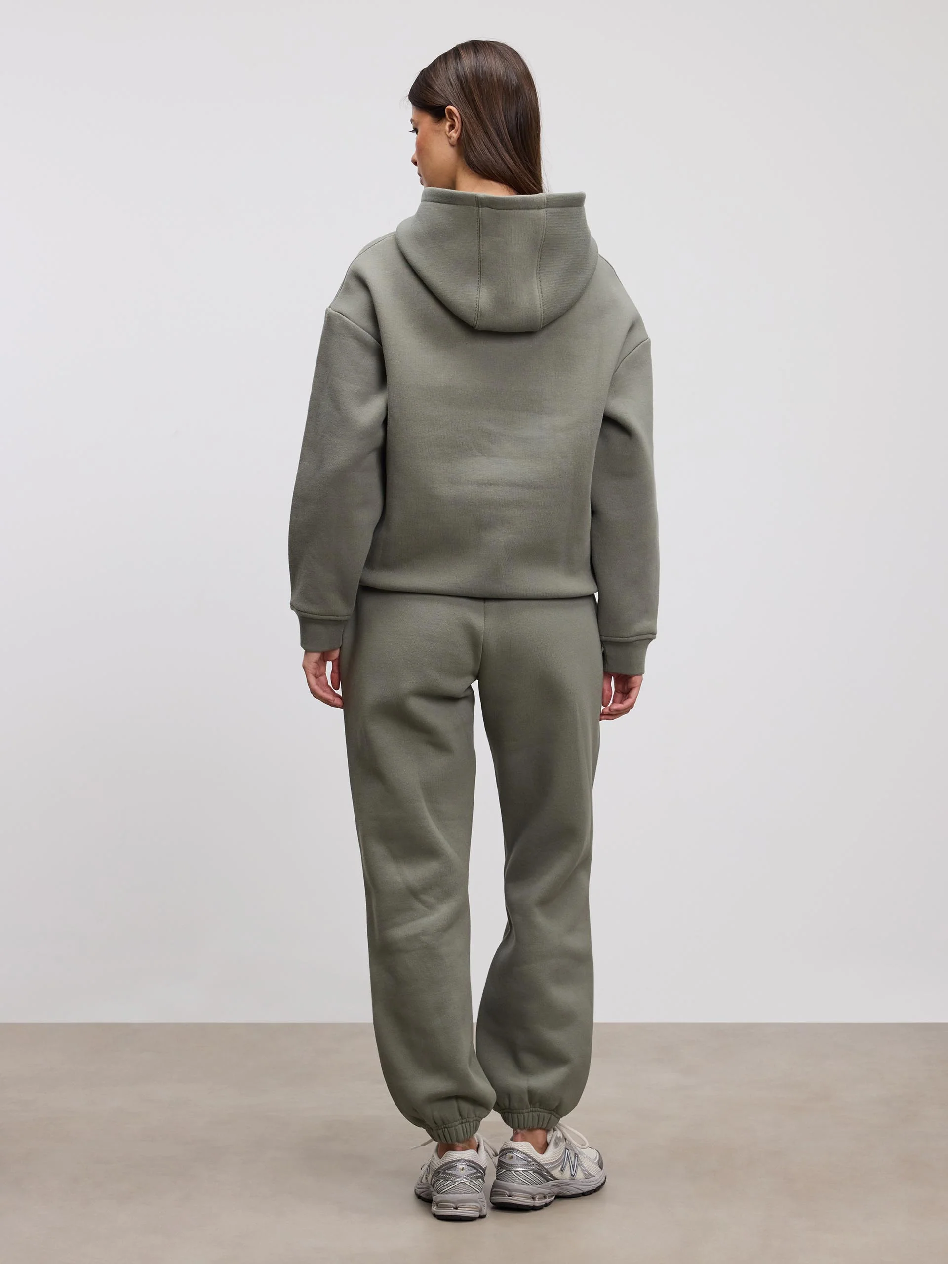 Womens Relaxed Hoodie in Sage - Image 3